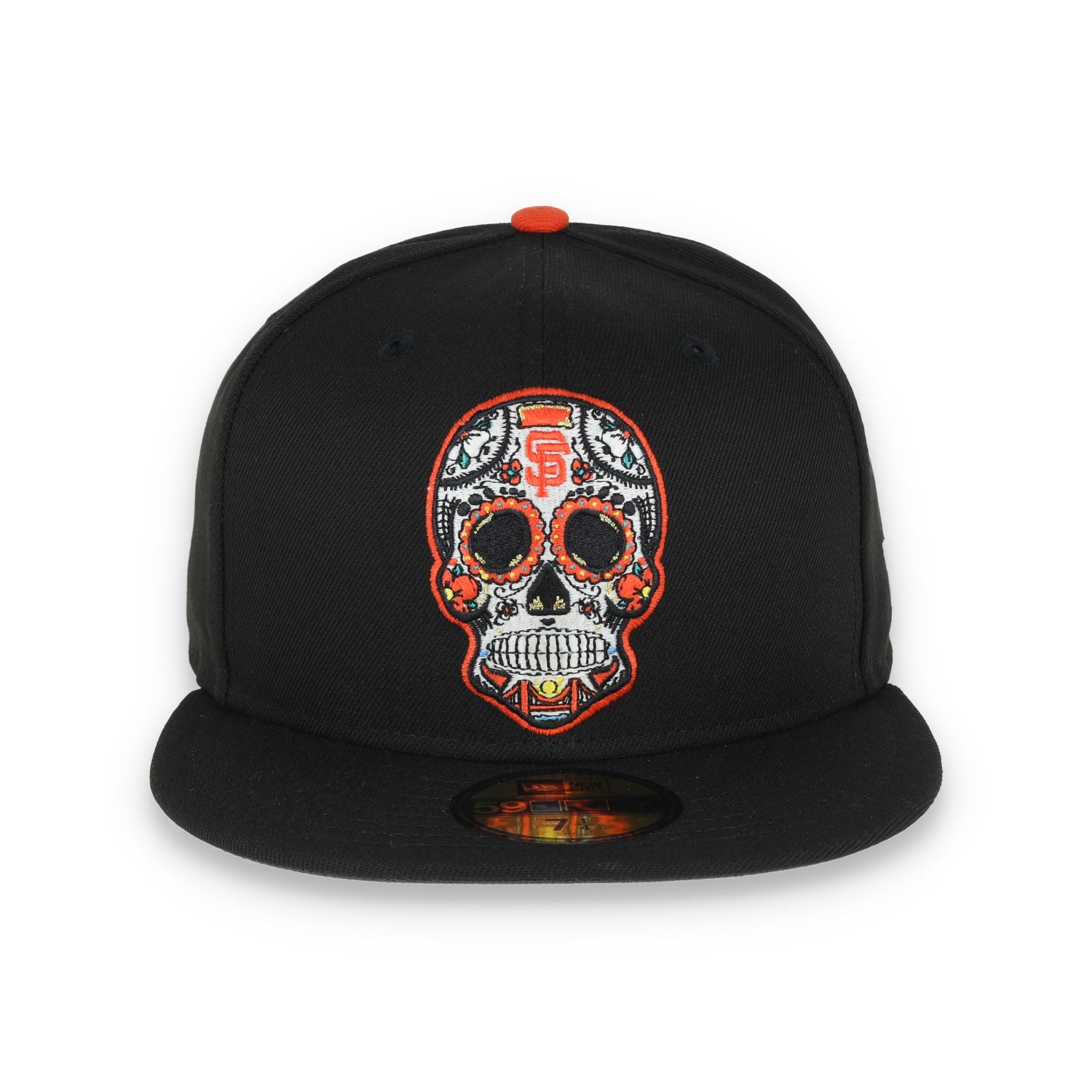 NEW ERA SAN FRANCISCO GIANTS SUGAR SKULL 59FIFTY FITTED HAT-BLACK