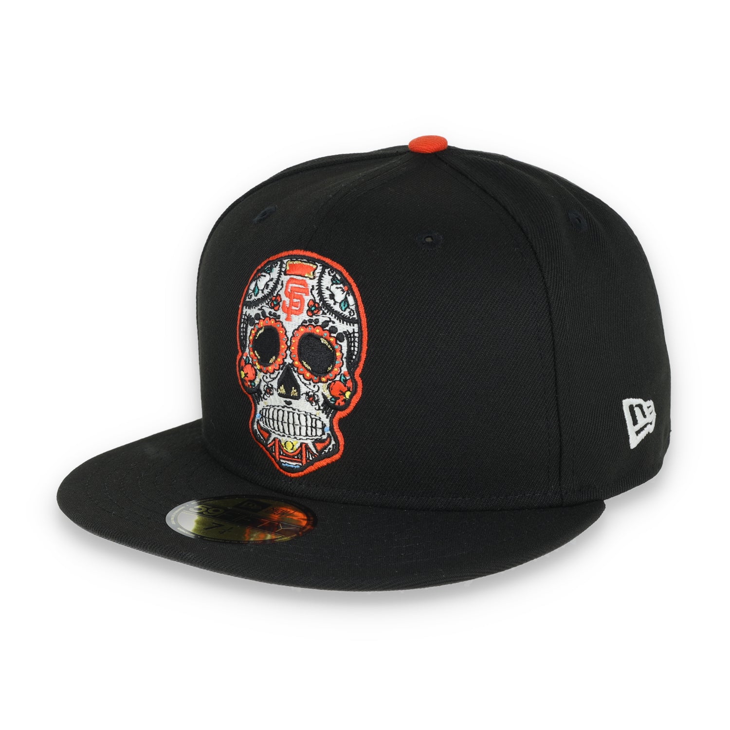 NEW ERA SAN FRANCISCO GIANTS SUGAR SKULL 59FIFTY FITTED HAT-BLACK