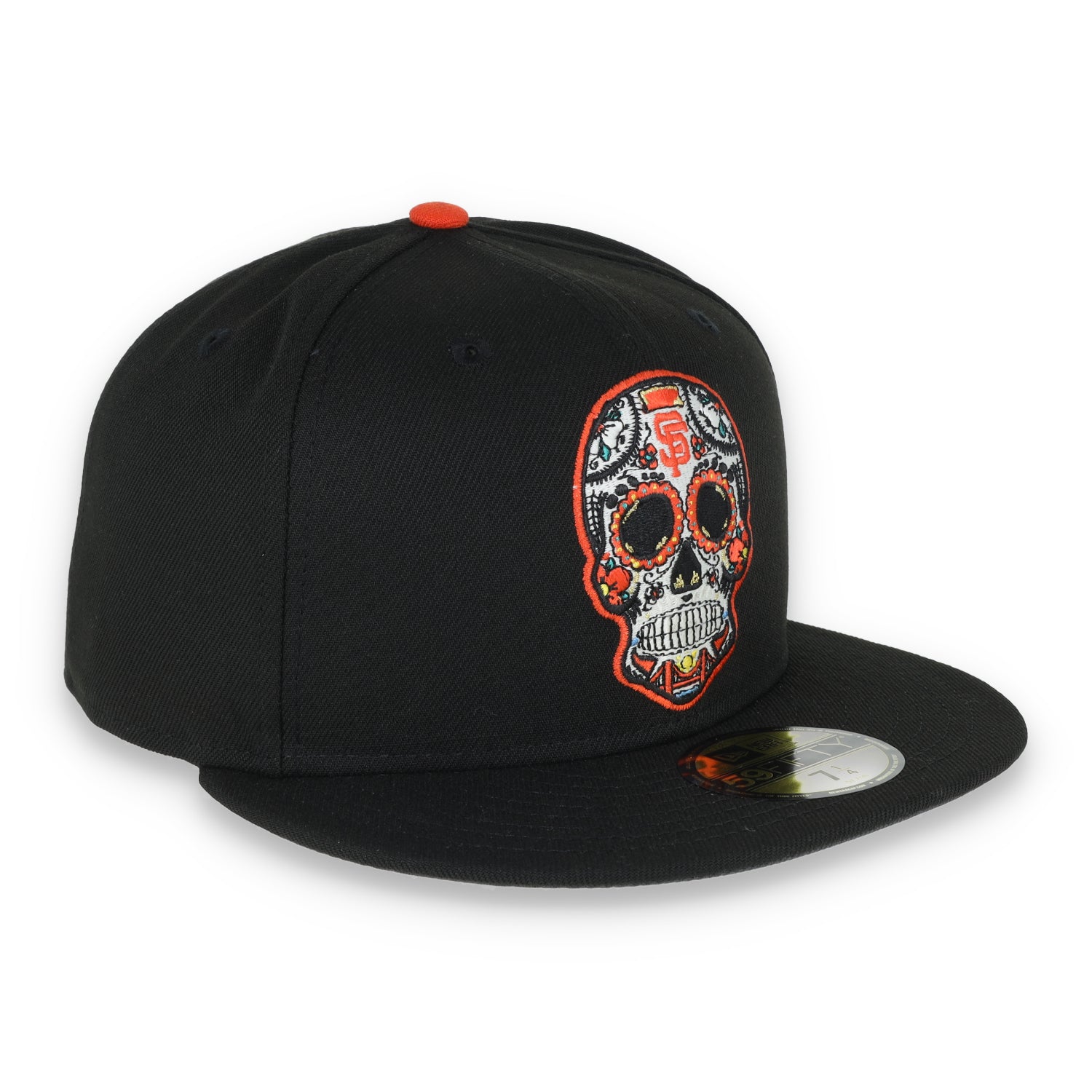 NEW ERA SAN FRANCISCO GIANTS SUGAR SKULL 59FIFTY FITTED HAT-BLACK