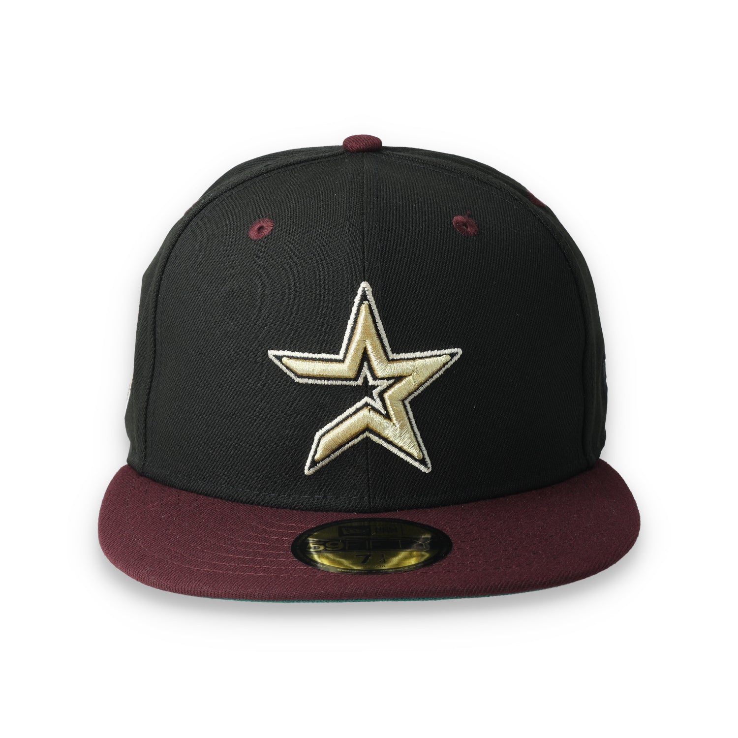 New Era Houston Astros 45th Anniversary Side Patch 59fifty Fitted Cap-Black