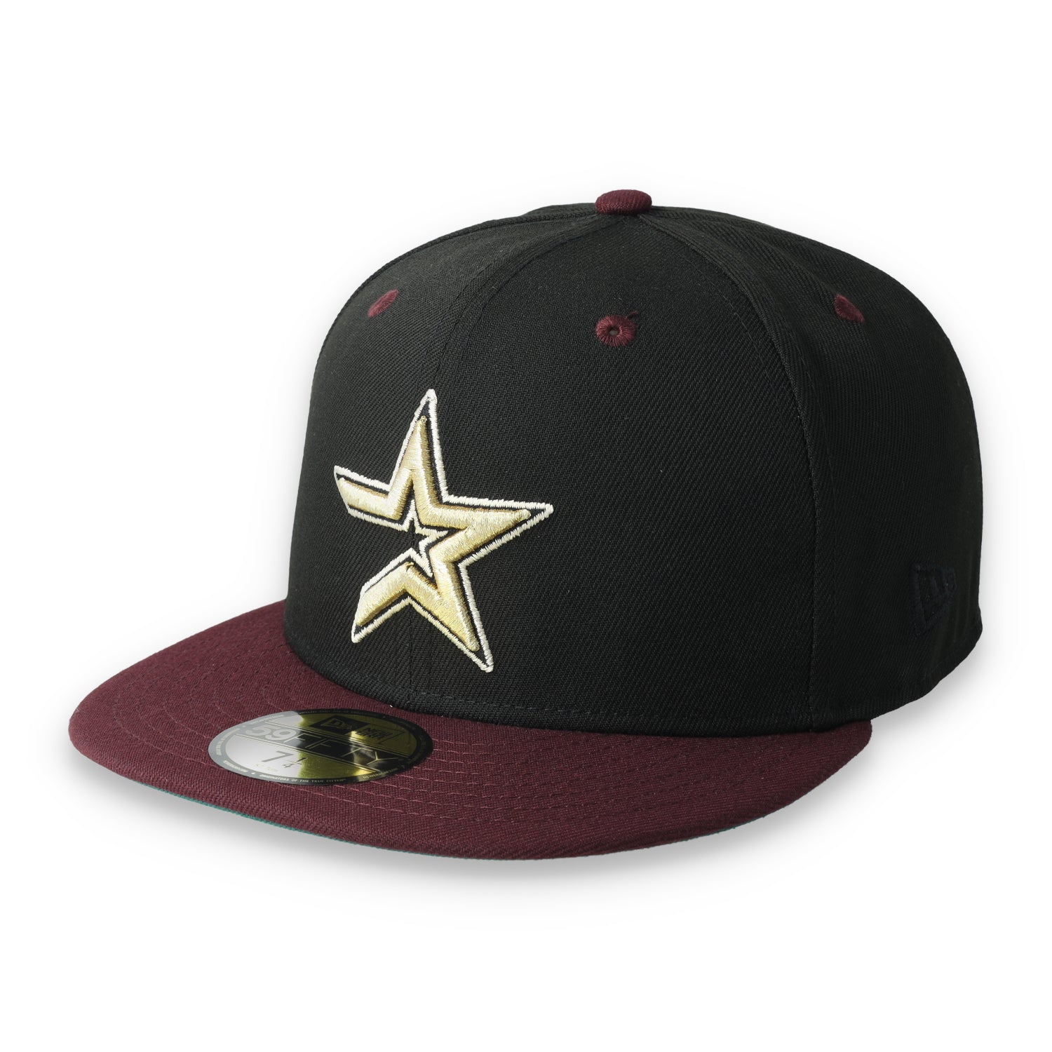 New Era Houston Astros 45th Anniversary Side Patch 59fifty Fitted Cap-Black