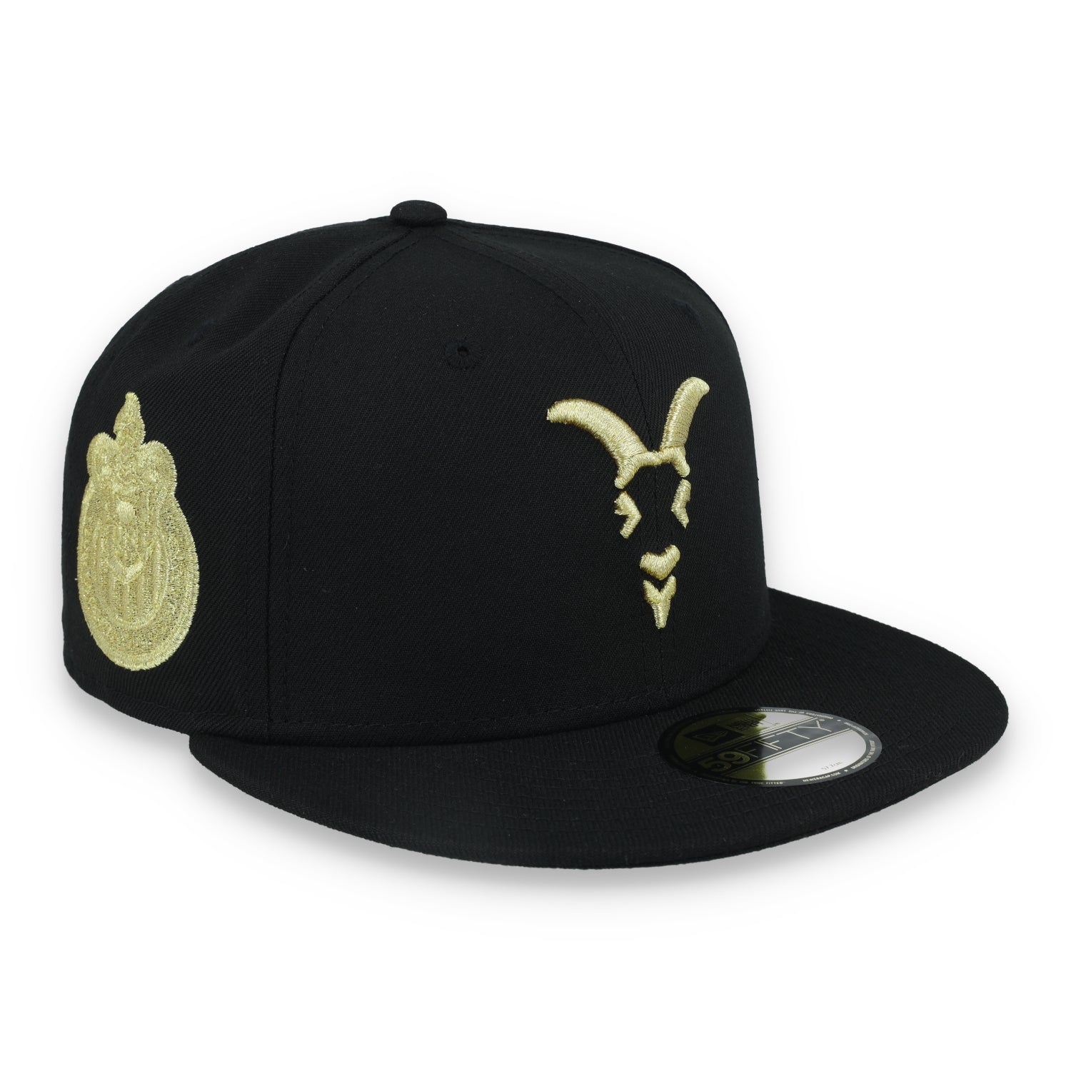 New Era Chivas de Guadalajara Goat Logo 59FIFTY Fitted Hat-Black/Gold