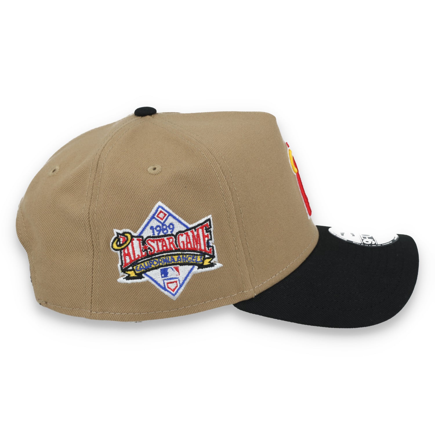 New Era Los Angeles 1989 Angels All Star Side Patch A Frame 9FORTY Adjustable Hat-Khaki