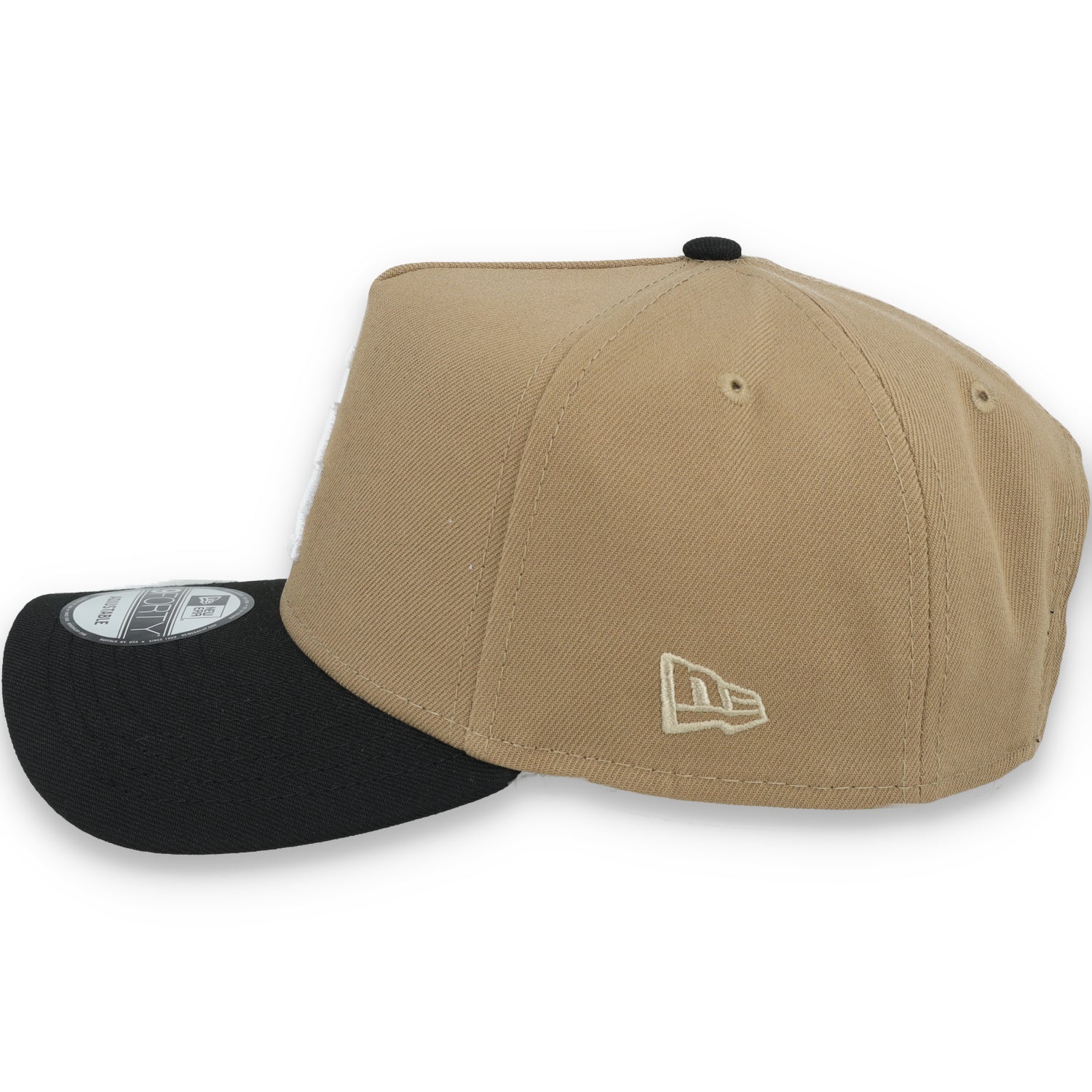 New Era Los Angeles Dodgers 50th Anniversary Side Patch A Frame 9FORTY Adjustable Hat-Khaki