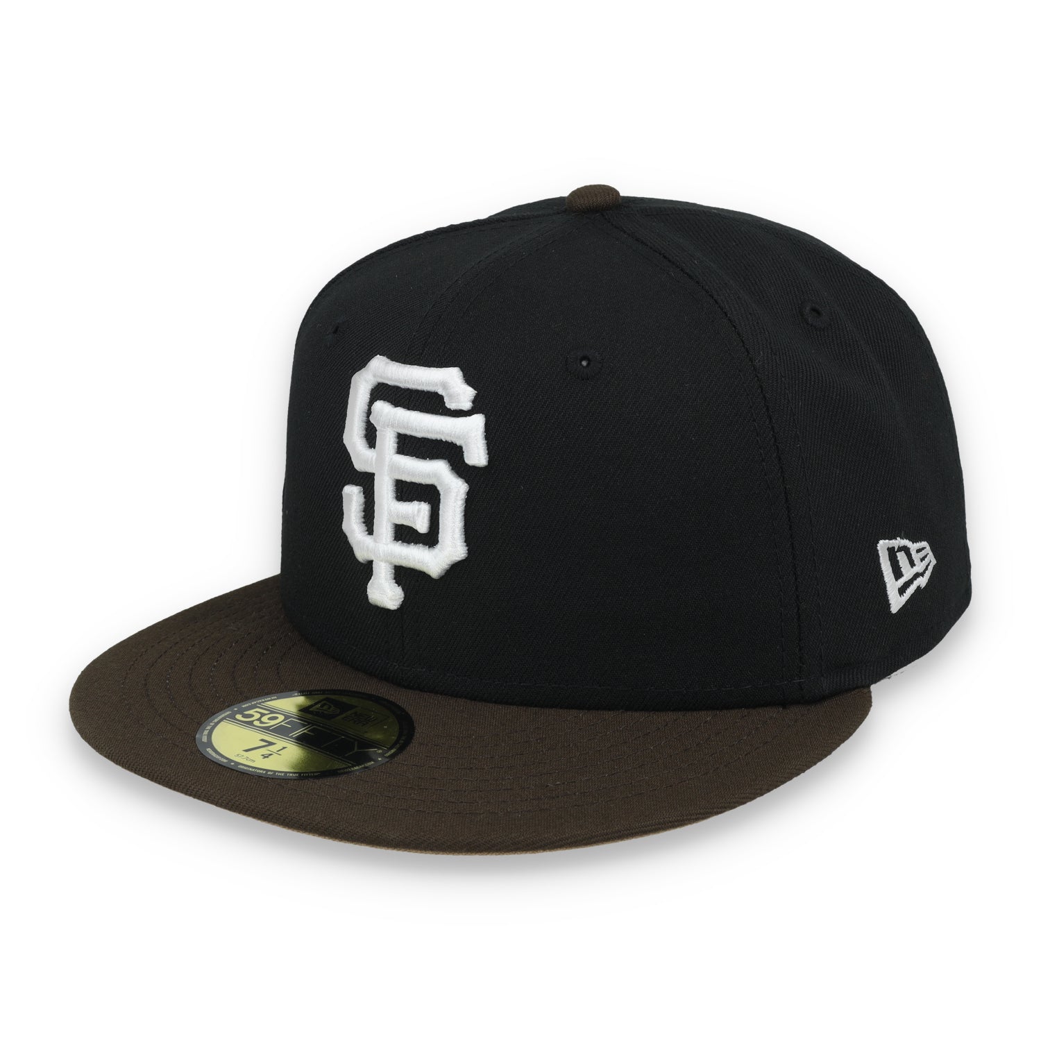 New Era San Francisco Giants 60th Anniversary Side Patch 59IFTY Fitted hat-Black/Brown