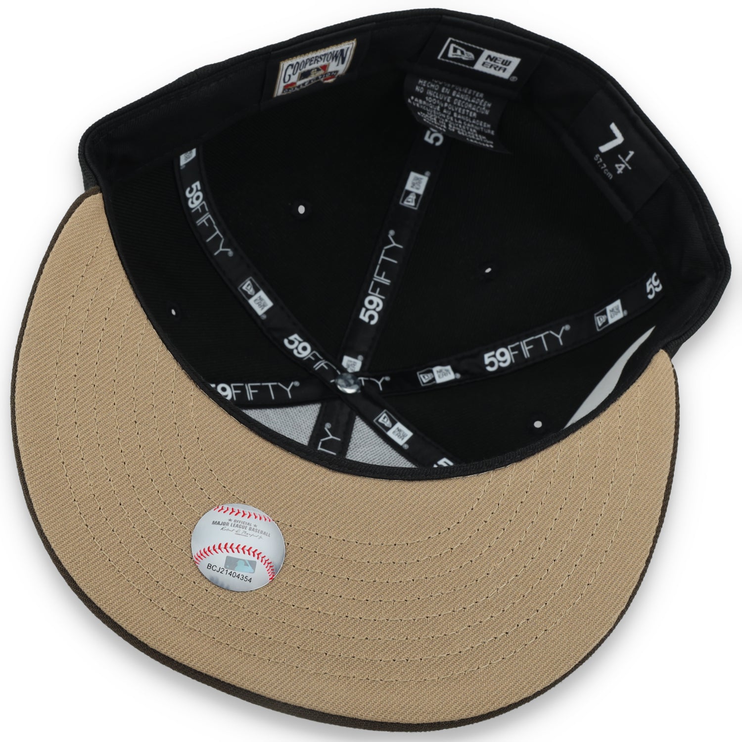 New Era San Francisco Giants 60th Anniversary Side Patch 59IFTY Fitted hat-Black/Brown