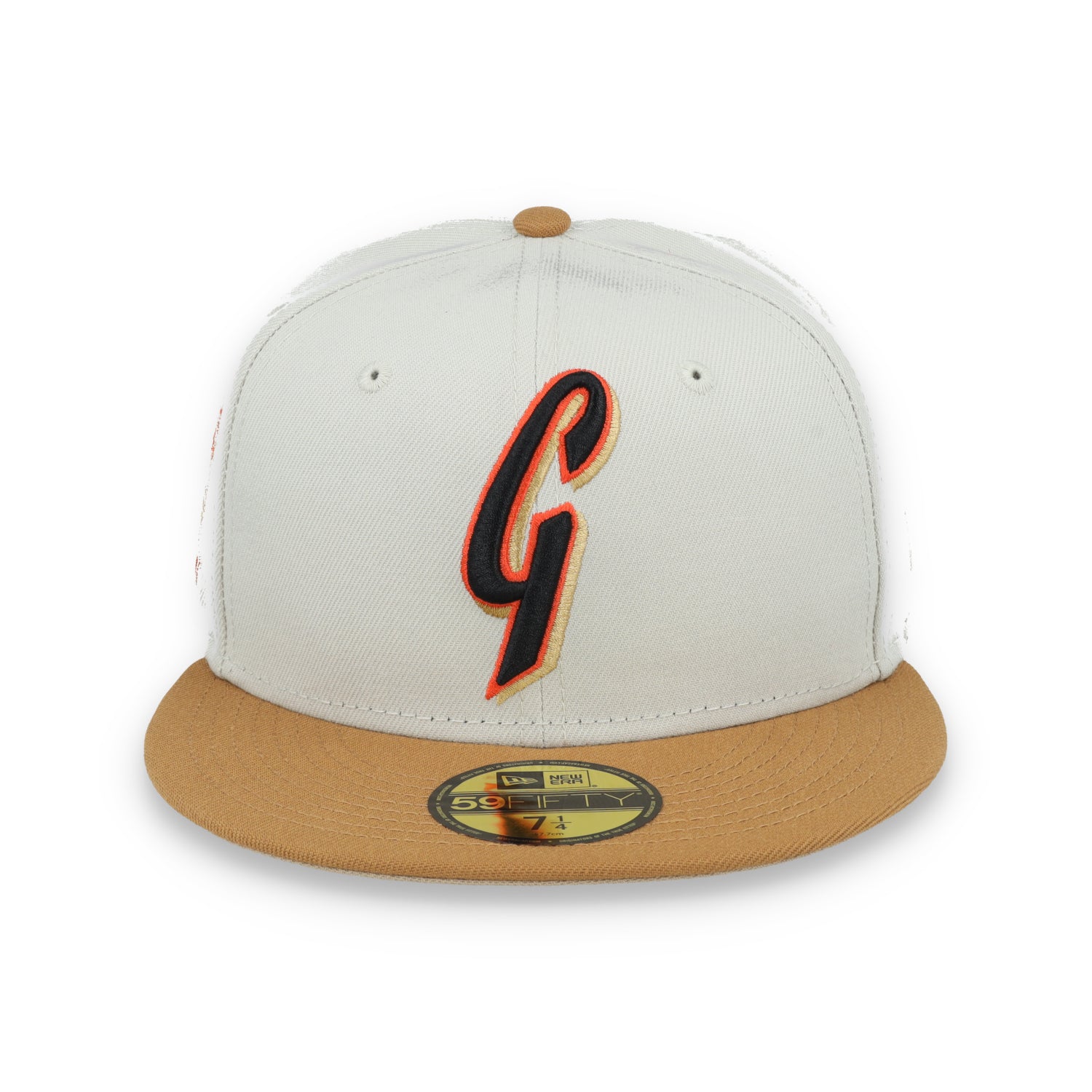 New Era San Francisco Giants 50th Anniversary Side Patch 59IFTY Fitted hat- Chrome/Light Bronze