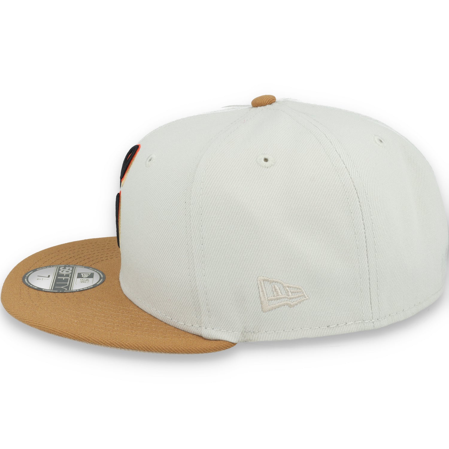 New Era San Francisco Giants 50th Anniversary Side Patch 59IFTY Fitted hat- Chrome/Light Bronze