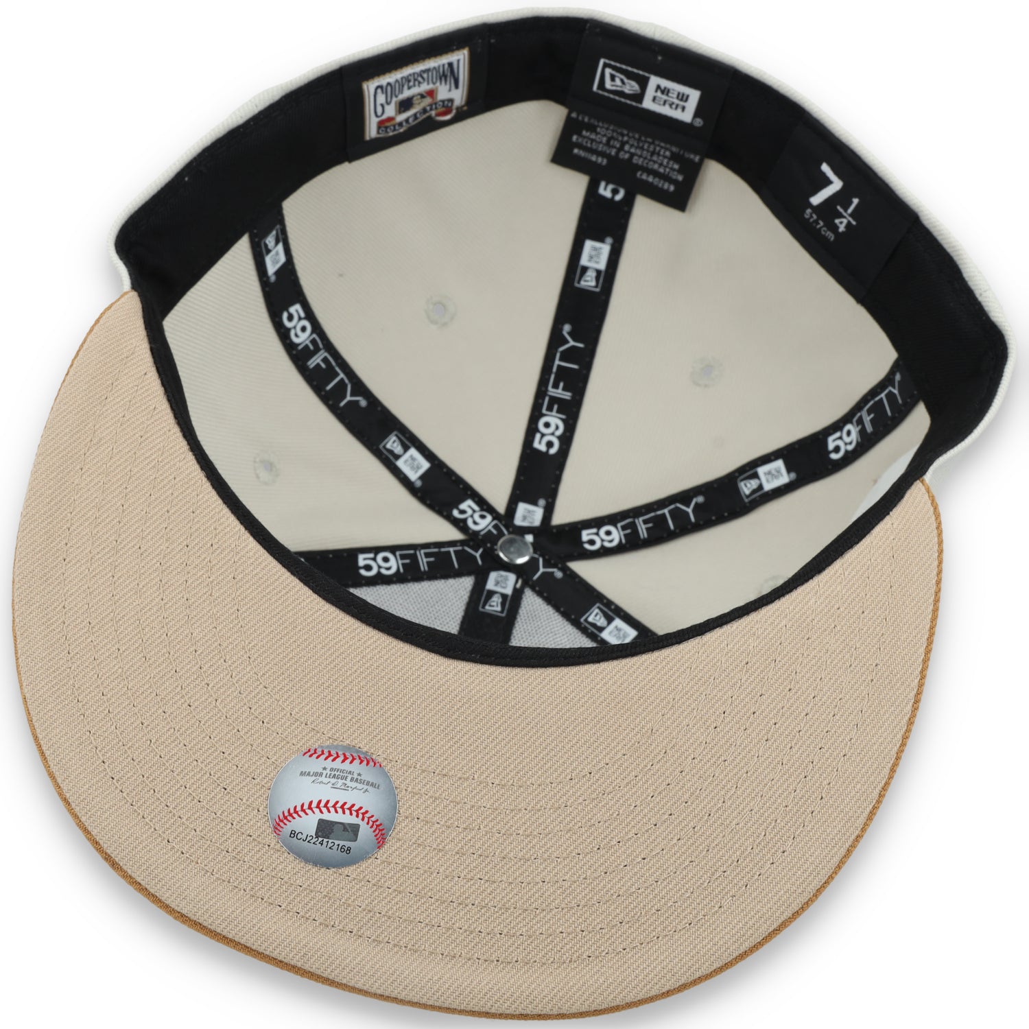 New Era San Francisco Giants 50th Anniversary Side Patch 59IFTY Fitted hat- Chrome/Light Bronze