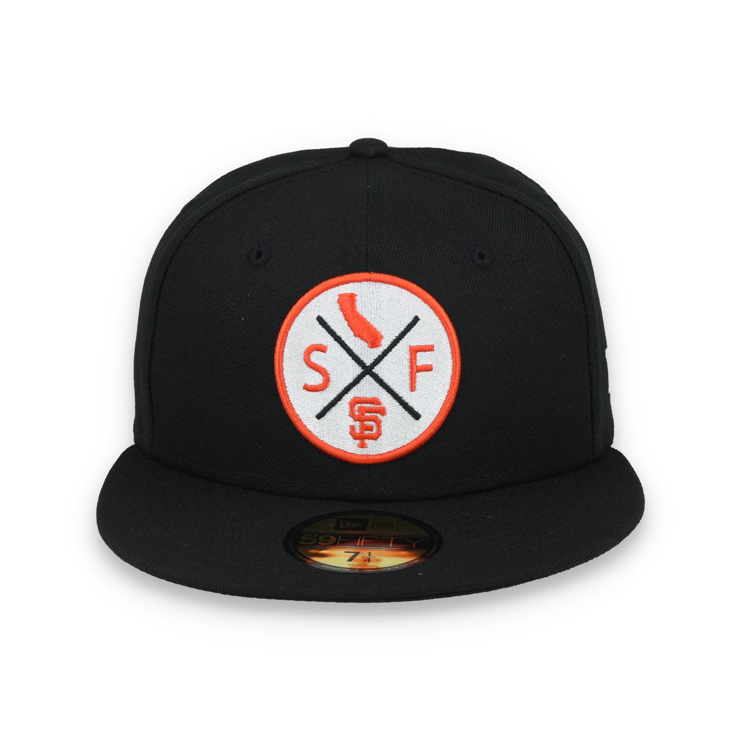 New Era San Francisco Giants 4X Logo 59IFTY Fitted Hat-Black