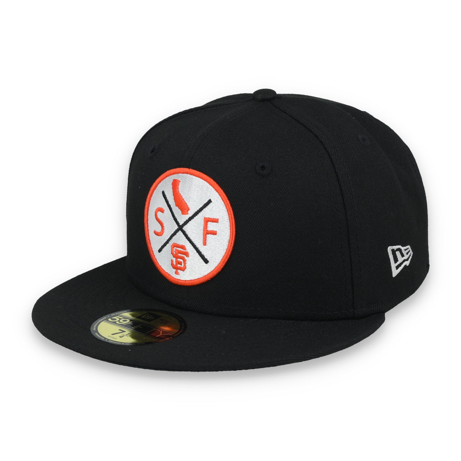 New Era San Francisco Giants 4X Logo 59IFTY Fitted Hat-Black