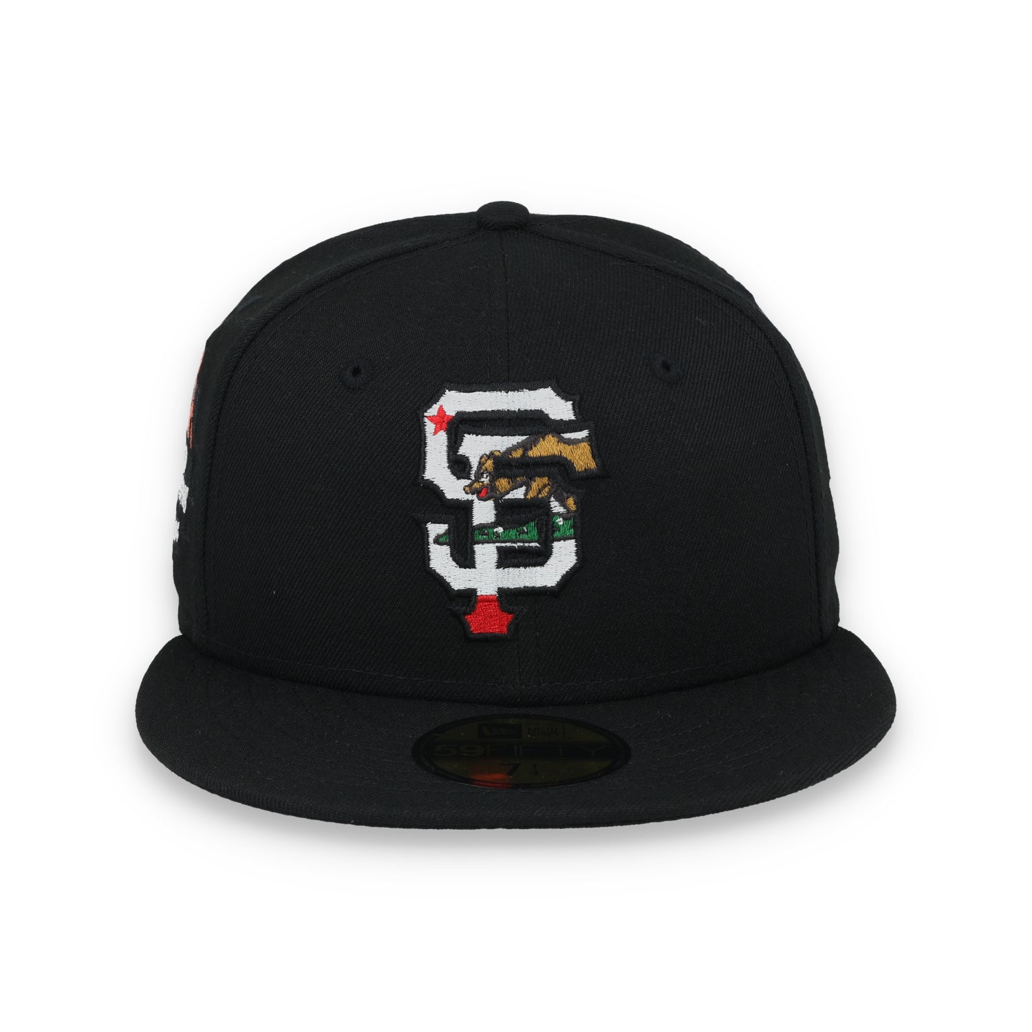 New Era San Francisco Giants 2014 World Series CA Bear Side Patch 59IFTY Fitted Hat-Black