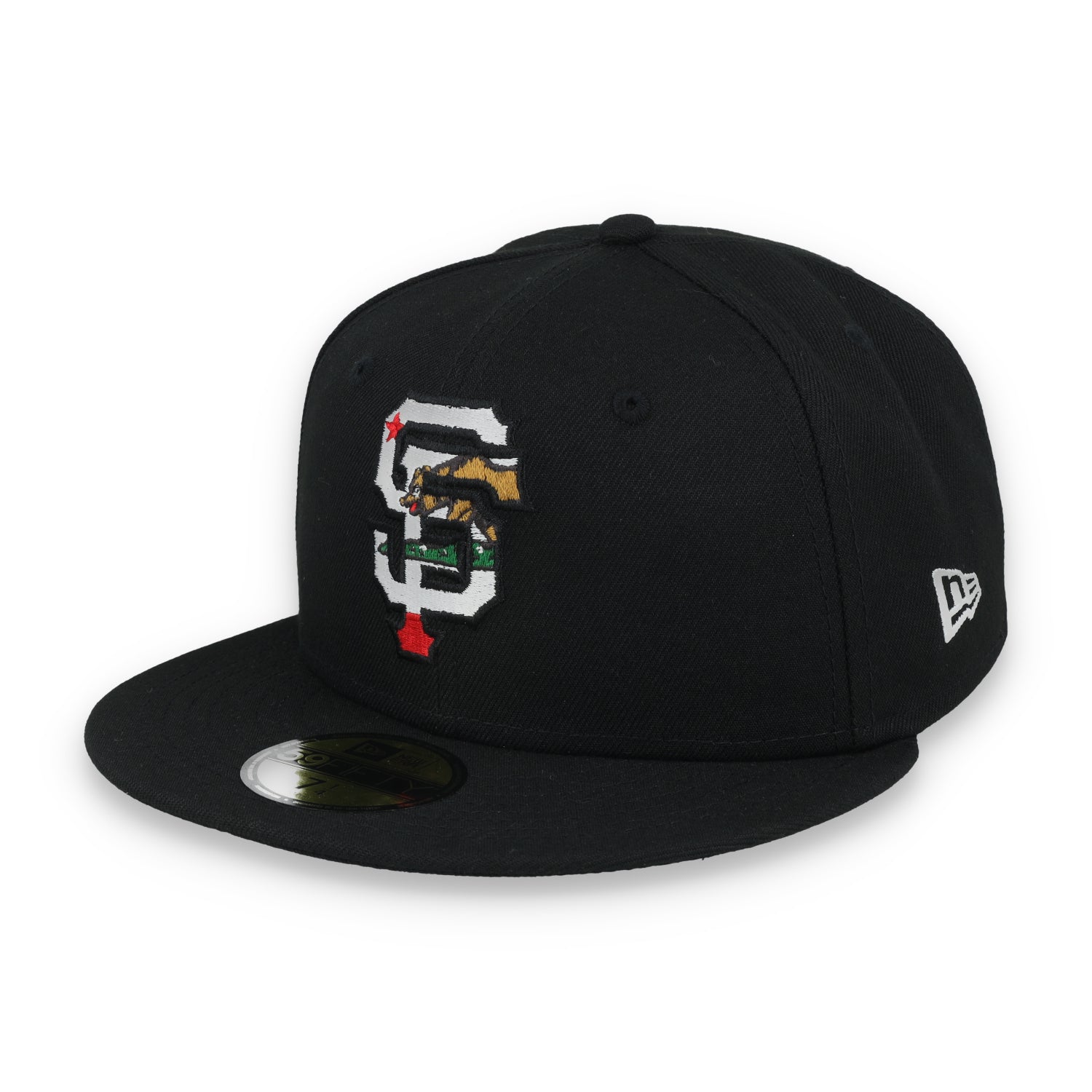 New Era San Francisco Giants 2014 World Series CA Bear Side Patch 59IFTY Fitted Hat-Black