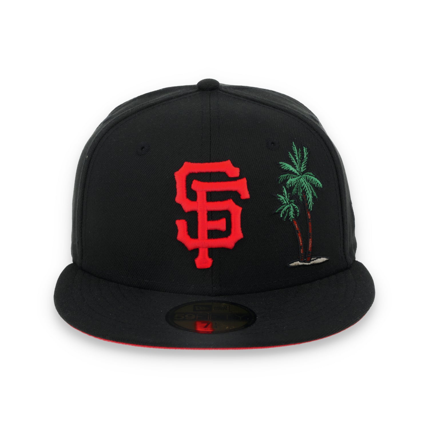New Era San Francisco Giants Palm Tree 59FIFTY Fitted Hat-Black