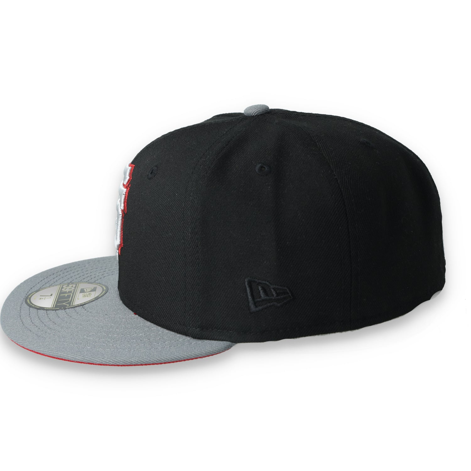 New Era San Francisco Giants 2012 World Series Side Patch Metallic 59FIFTY Fitted Hat- Black/Grey/Red