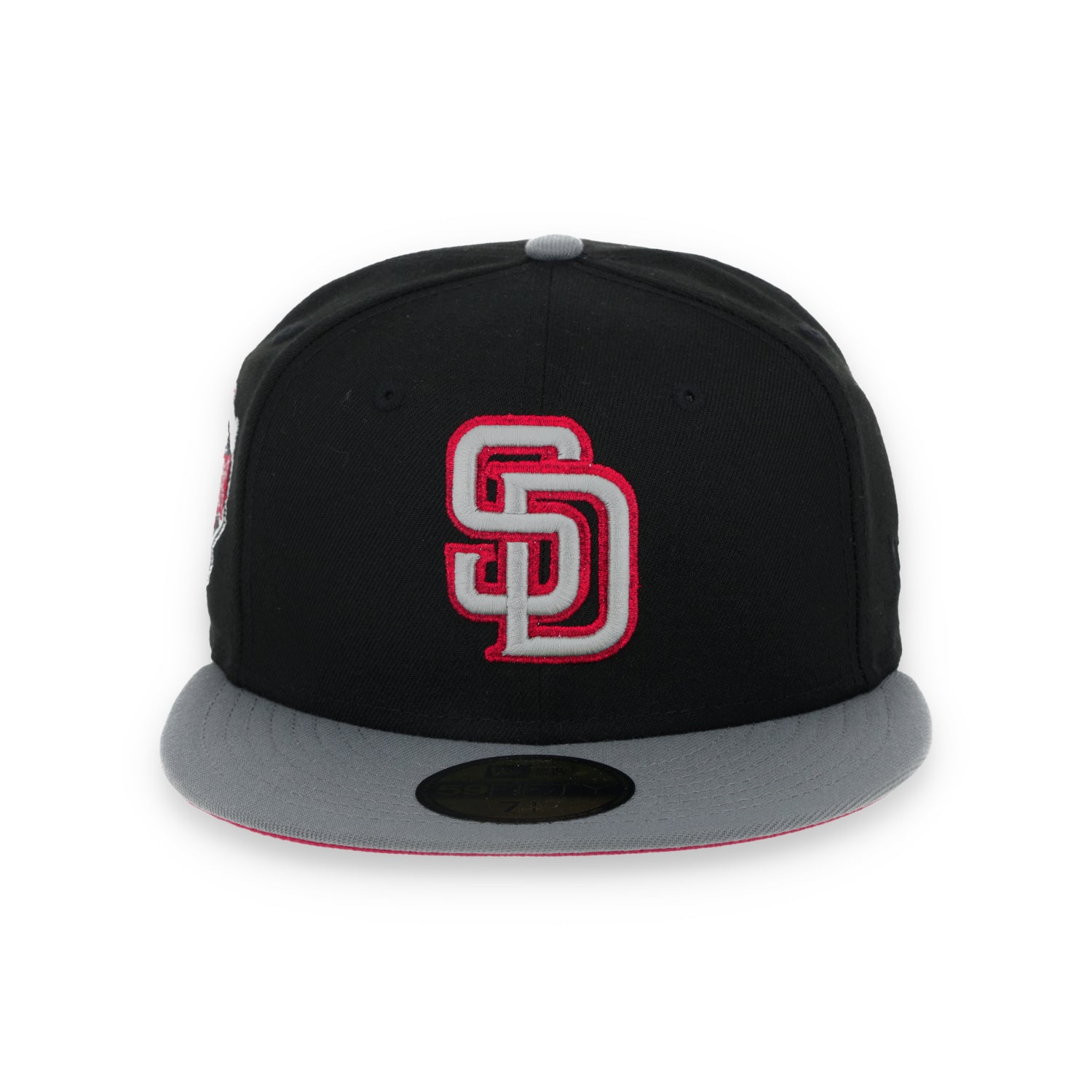 New Era San Diego Padres 2016 All Star Side Patch Metallic 59FIFTY Fitted Hat- Black/Grey/Red