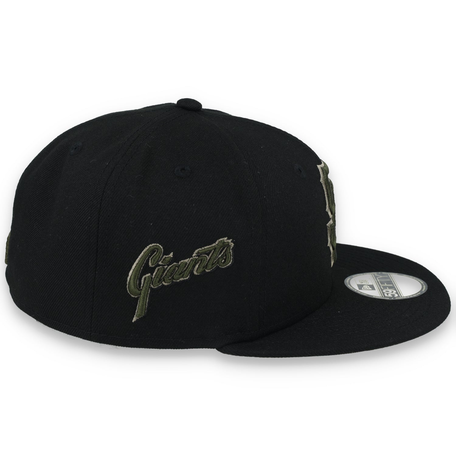 New Era San Francisco Giants Side Script 59FIFTY FITTED HAT-BLK WOOD