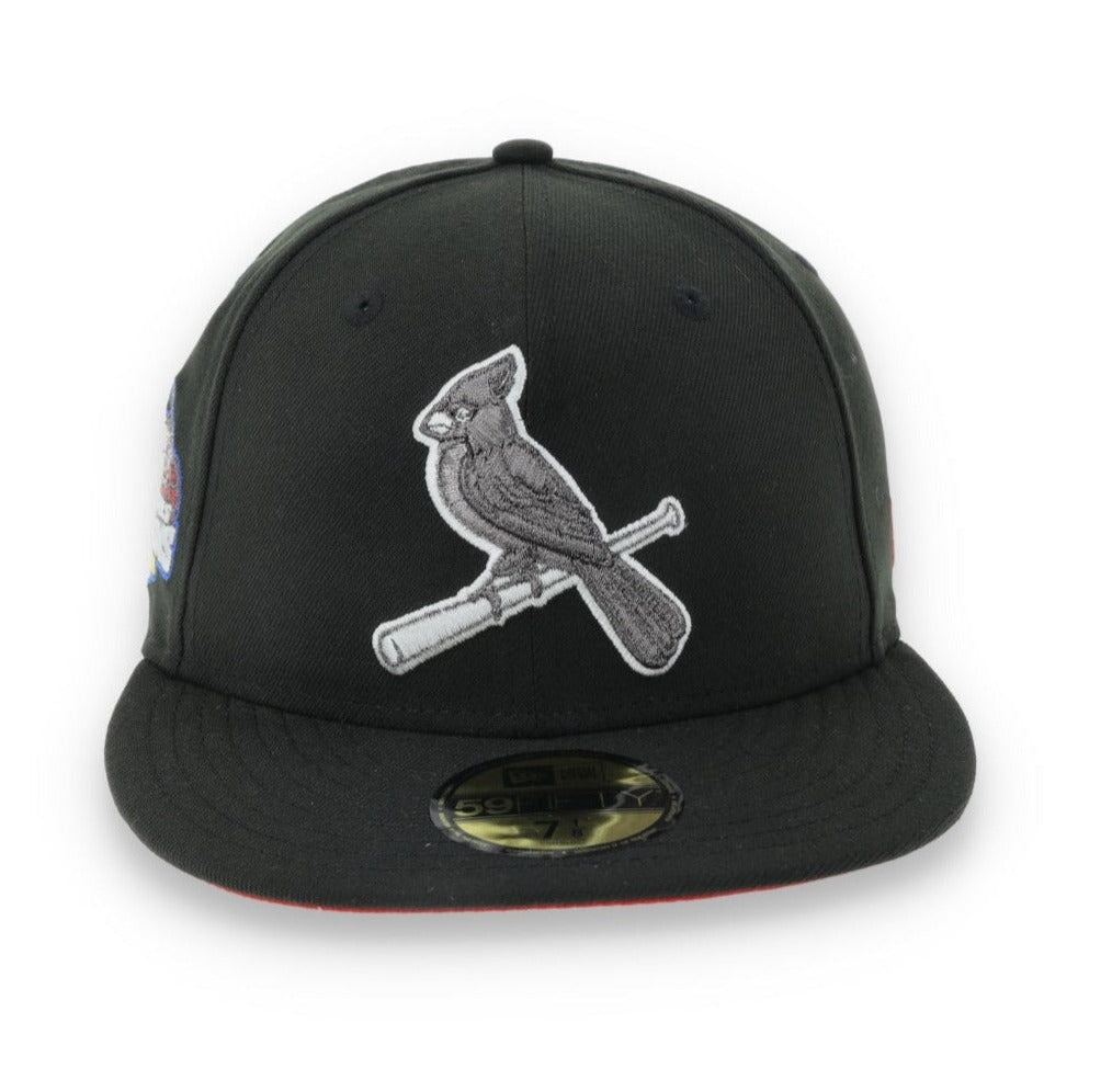 New Era St. Louis Cardinals 2006 World Series Side Patch 59FIFTY Fitted Hat-Metallic Grey/Black