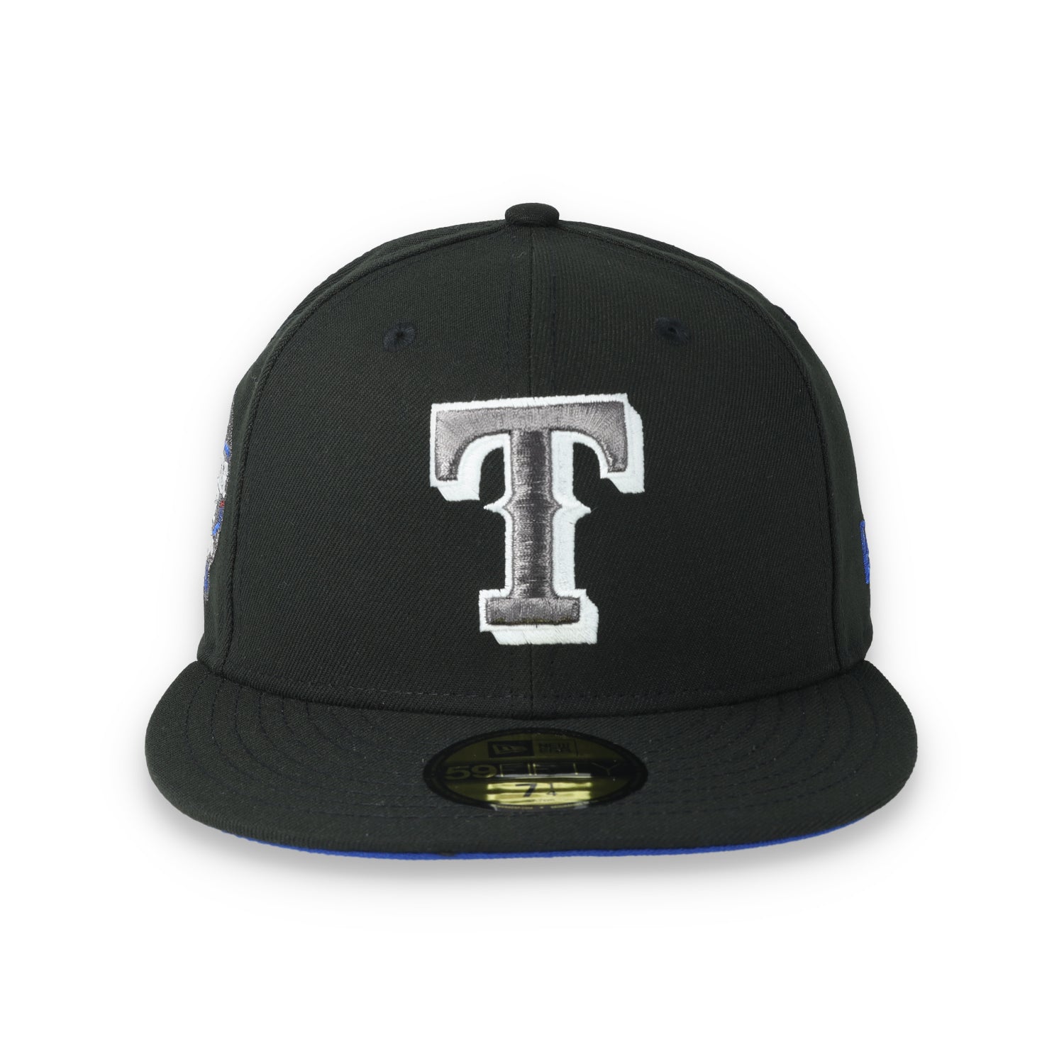 New Era Texas Rangers 2024 All Star Game Side Patch 59FIFTY Fitted Hat-Metallic Grey/Black