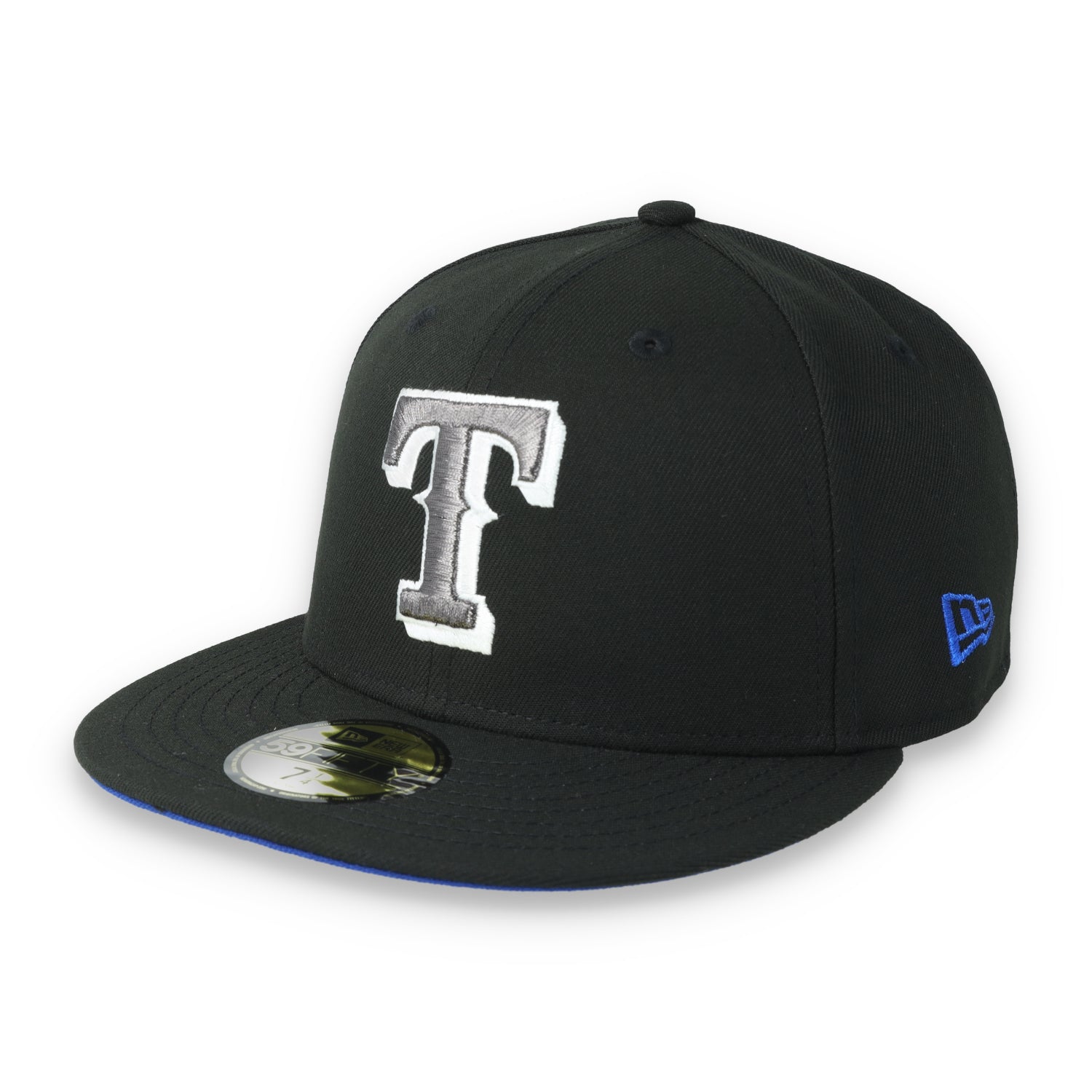 New Era Texas Rangers 2024 All Star Game Side Patch 59FIFTY Fitted Hat-Metallic Grey/Black