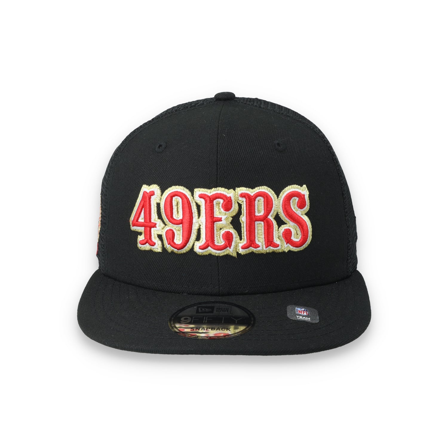 New Era San Francisco 49ers 40th Anniversary Side Patch 9FIFTY Trucker Snapback