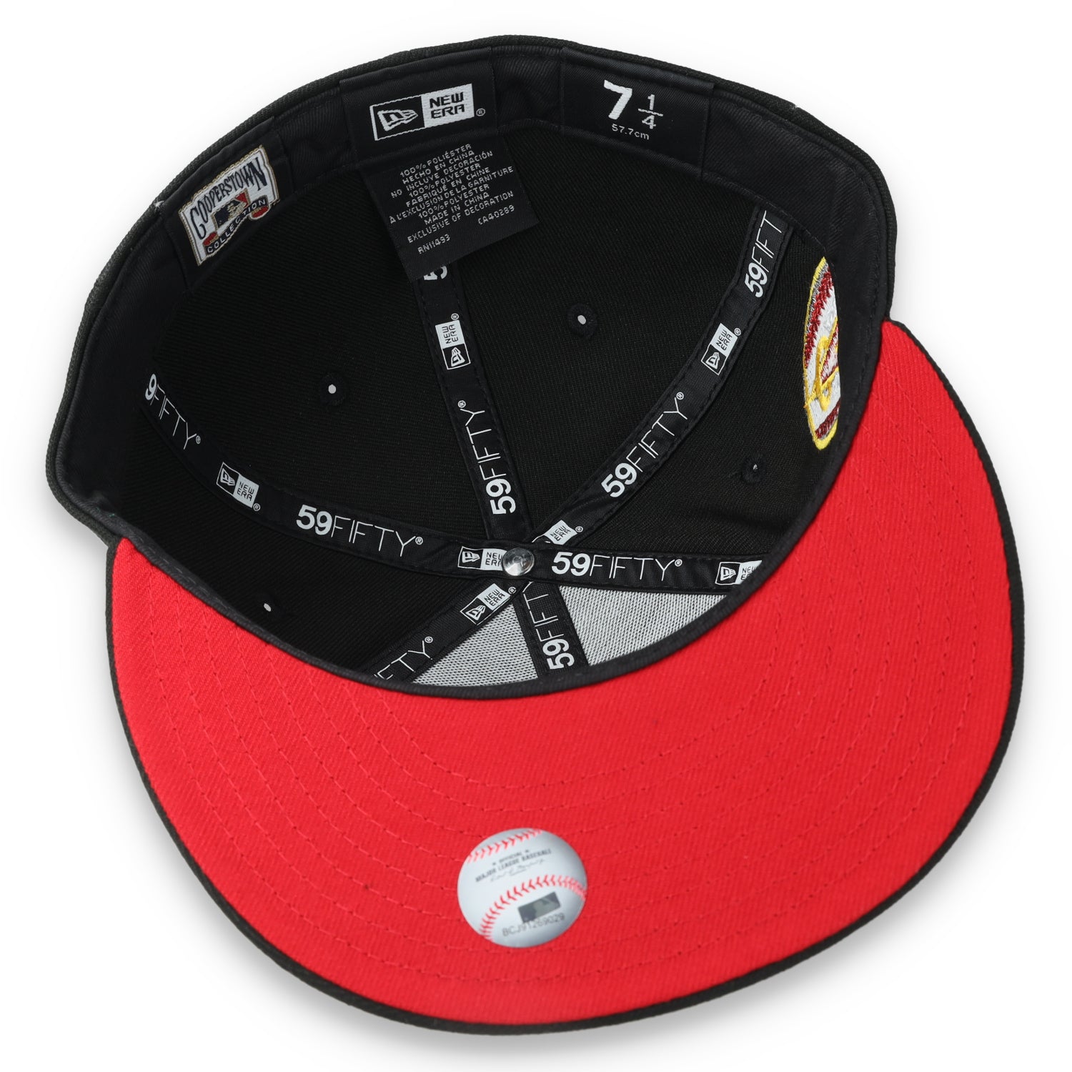 New Era Los Angeles Angels 25th Anniversary Side Patch 59FIFTY Fitted Hat-Metallic Grey/Black