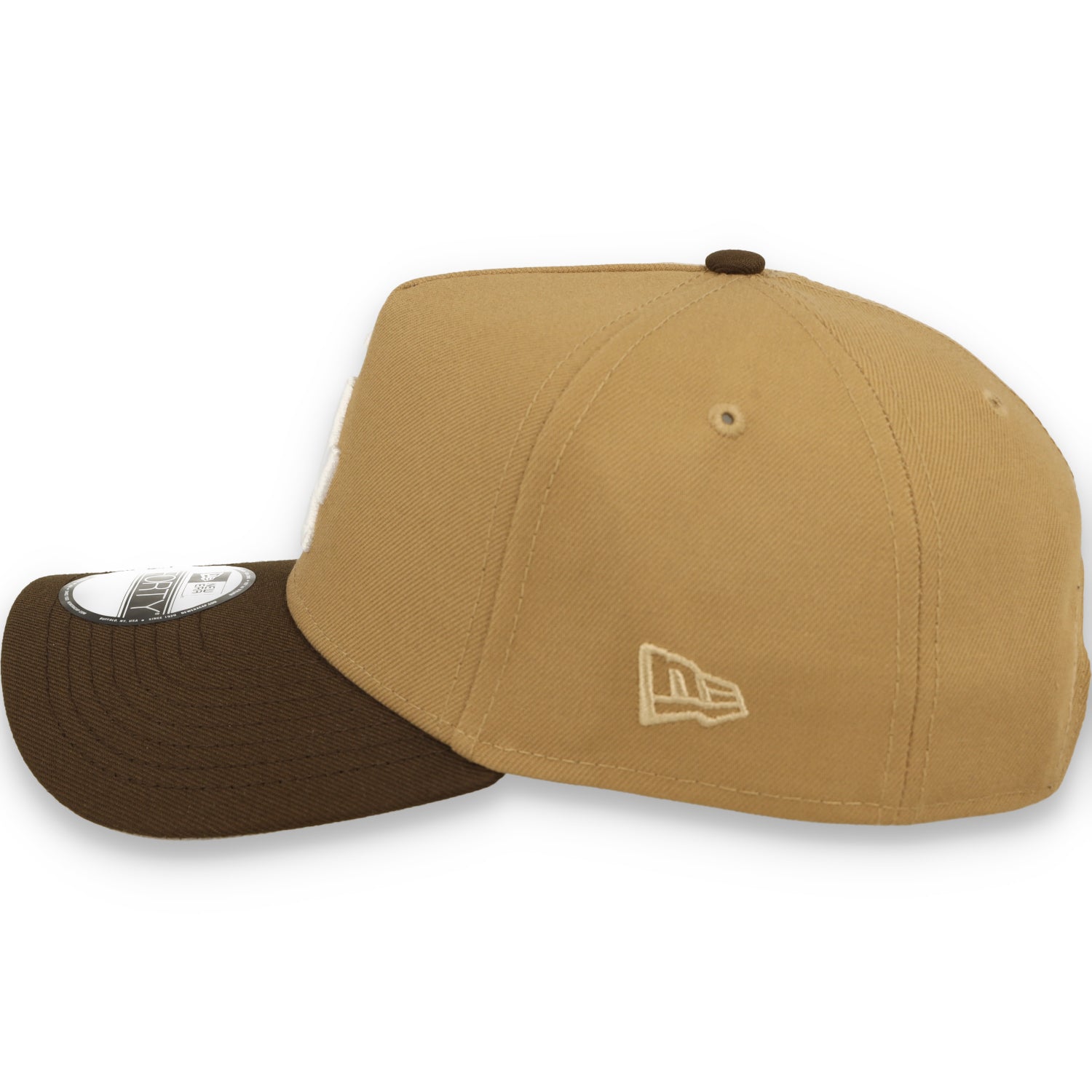 New Era Los Angeles Dodgers 40th Anniversary 9FORTY A-Frame Snapback Hat-Khaki/Burnt Wood