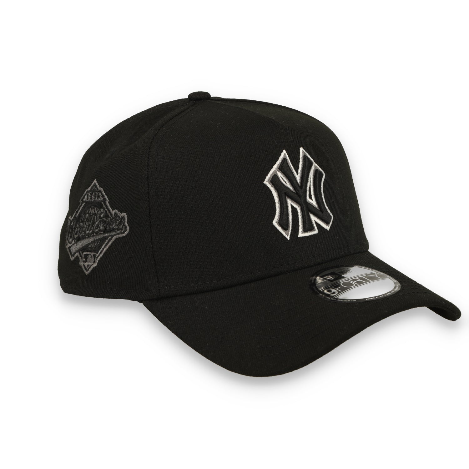 New Era New York Yankees 1999 World Series Side Patch A Frame 9FORTY Adjustable Hat-Black/White