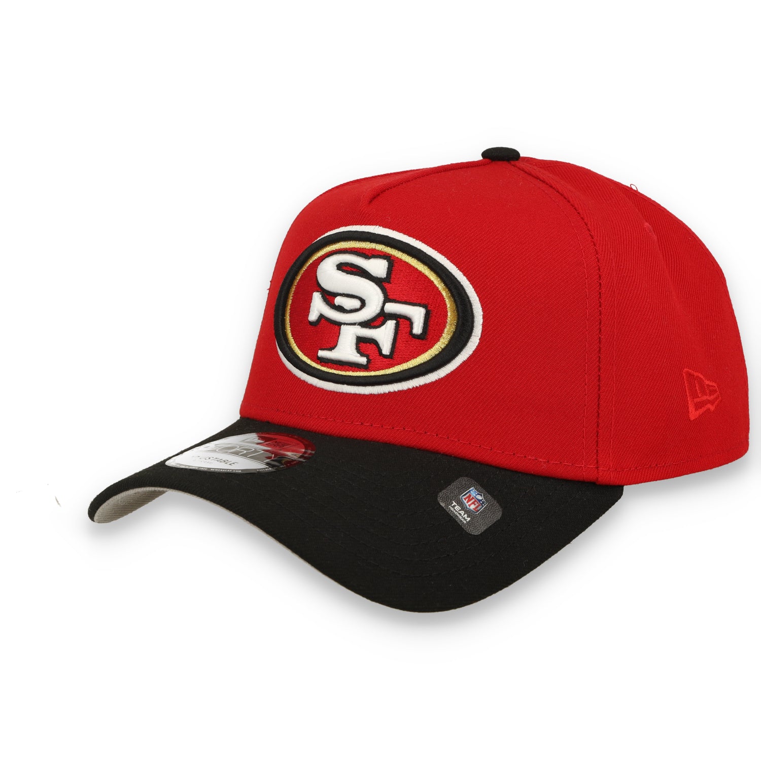NEW ERA 49ER 60TH SEASON SIDE PATCH 9-FORTY A-FRAME SNAPBACK-RED/BLACK