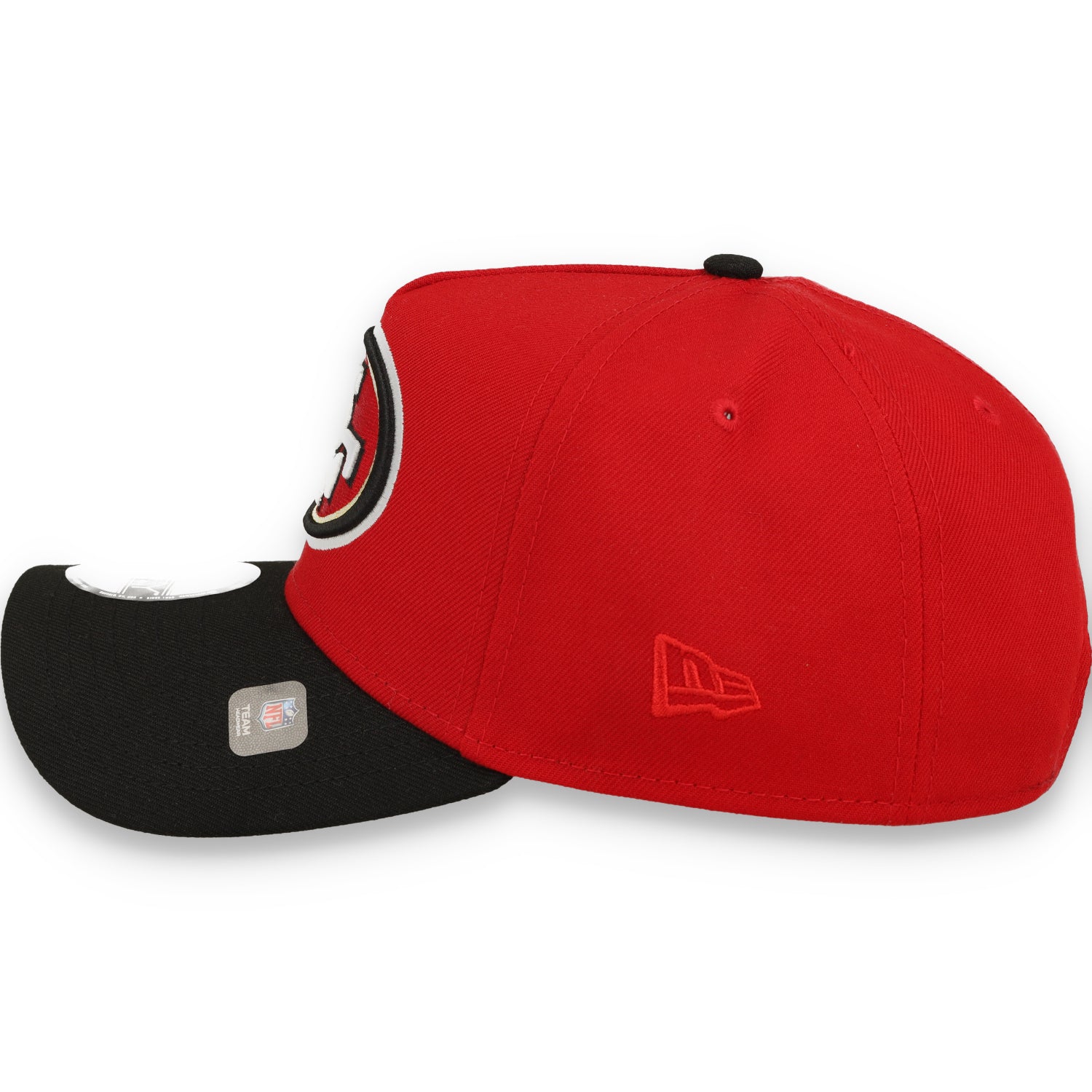 NEW ERA 49ER 60TH SEASON SIDE PATCH 9-FORTY A-FRAME SNAPBACK-RED/BLACK