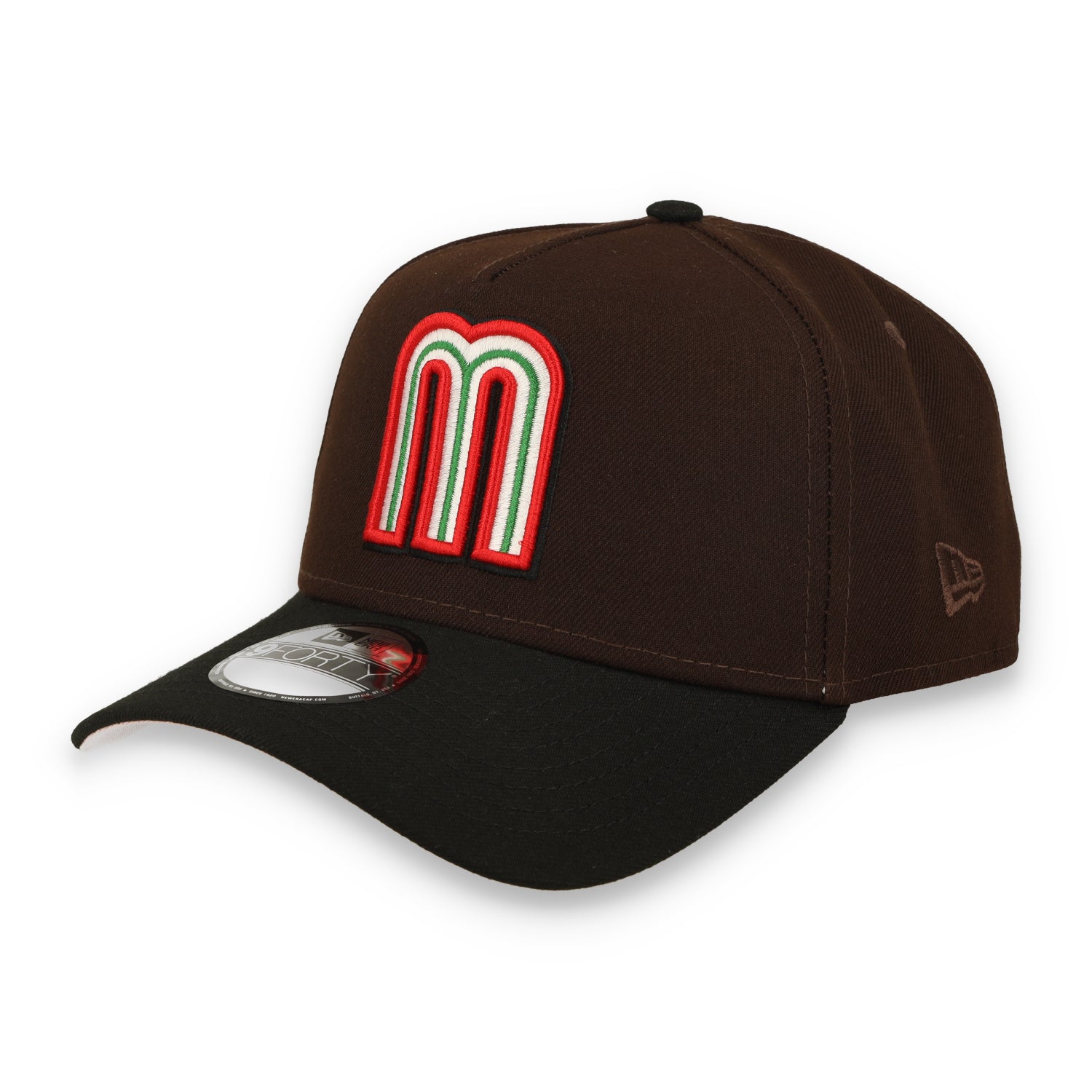 New Era Mexico WBC 9FORTY A-Frame Snapback Hat-Brown/Black