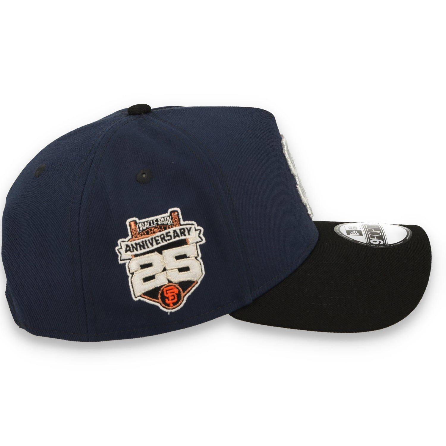New Era San Francisco Giants 25th Anniversary 9FORTY A-Frame Snapback Hat-Oceanside Blue/Black