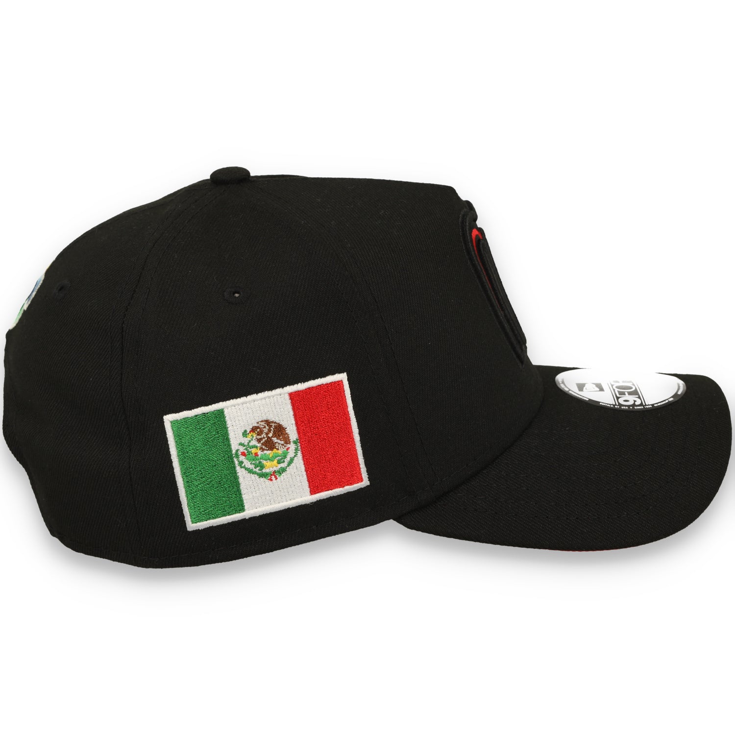 New Era Mexico WBC 9FORTY A-Frame Snapback Hat-Black/Red