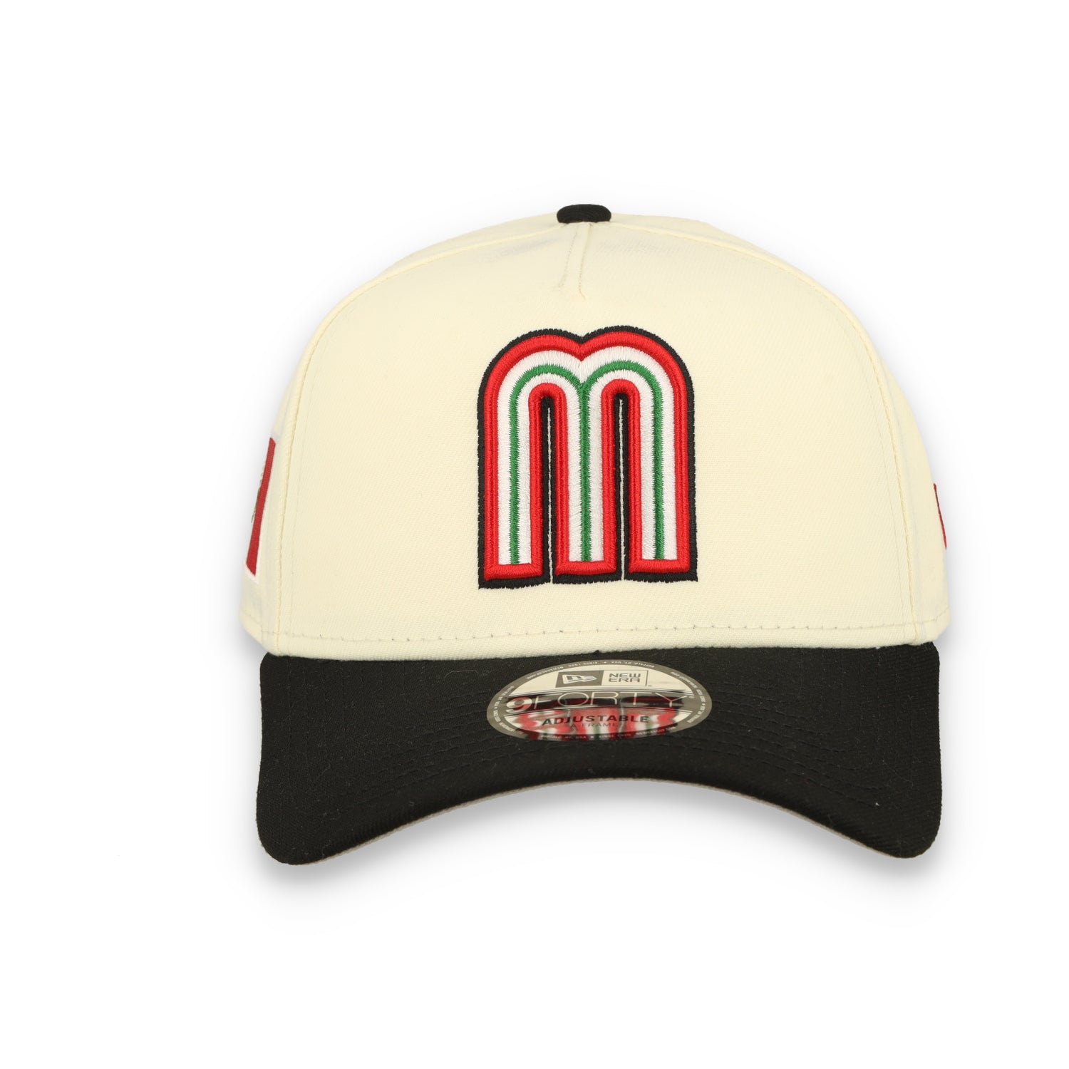 New Era Mexico WBC 9FORTY A-Frame Snapback Hat-WHITE/BLACK