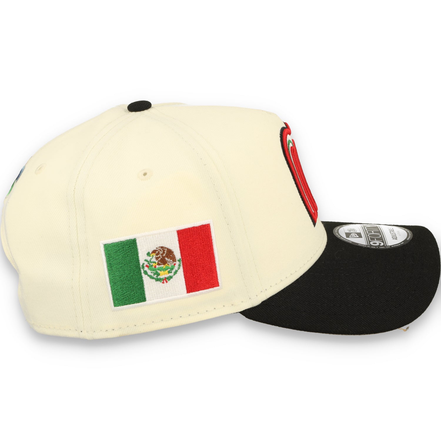 New Era Mexico WBC 9FORTY A-Frame Snapback Hat-WHITE/BLACK
