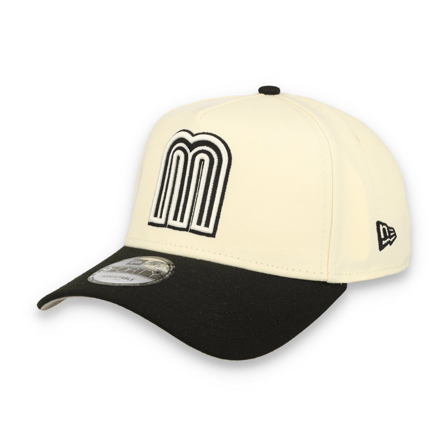 New Era Mexico WBC 9FORTY A-Frame Snapback Hat-Chrome/Black