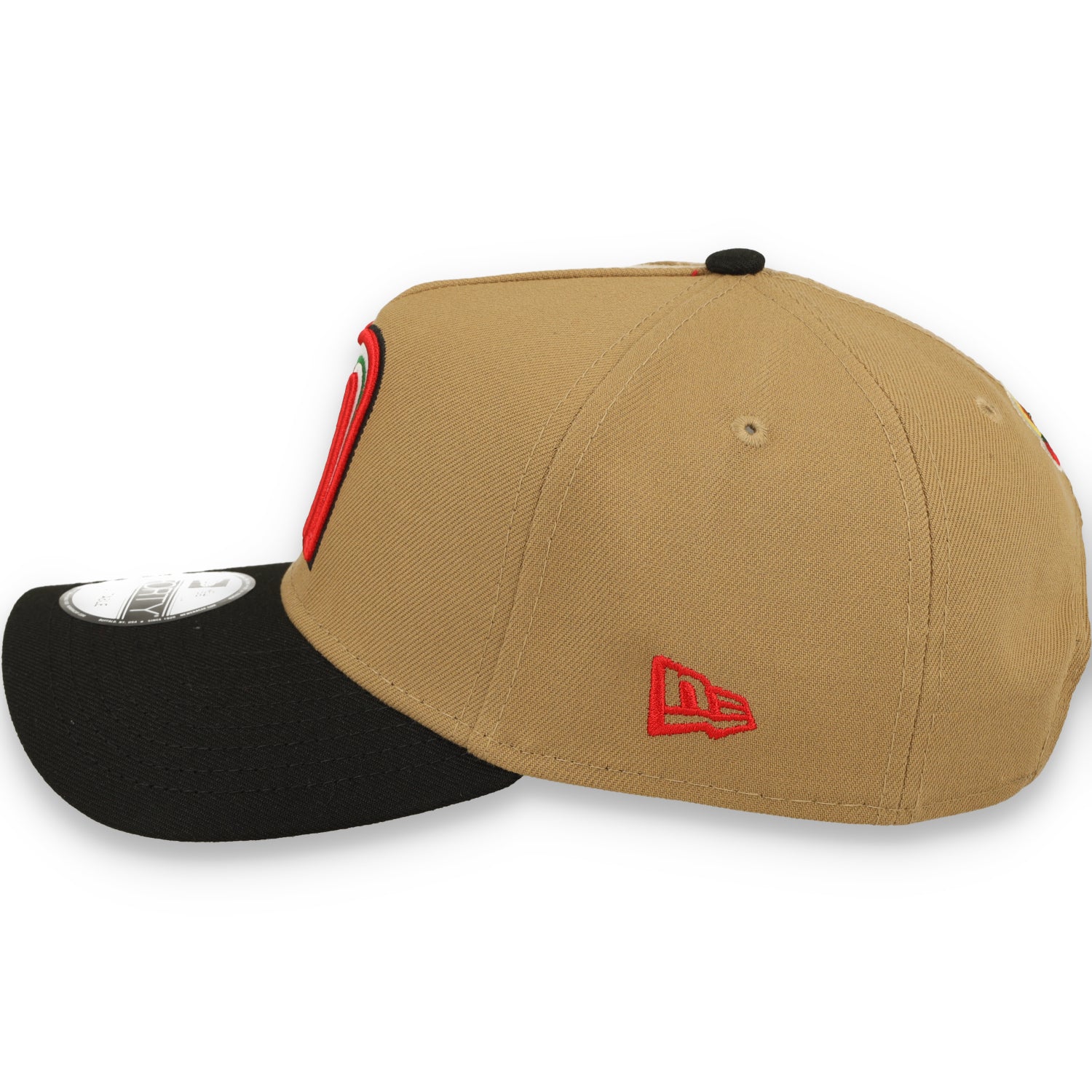 New Era Mexico WBC 9FORTY A-Frame Snapback Hat-Khaki/Black