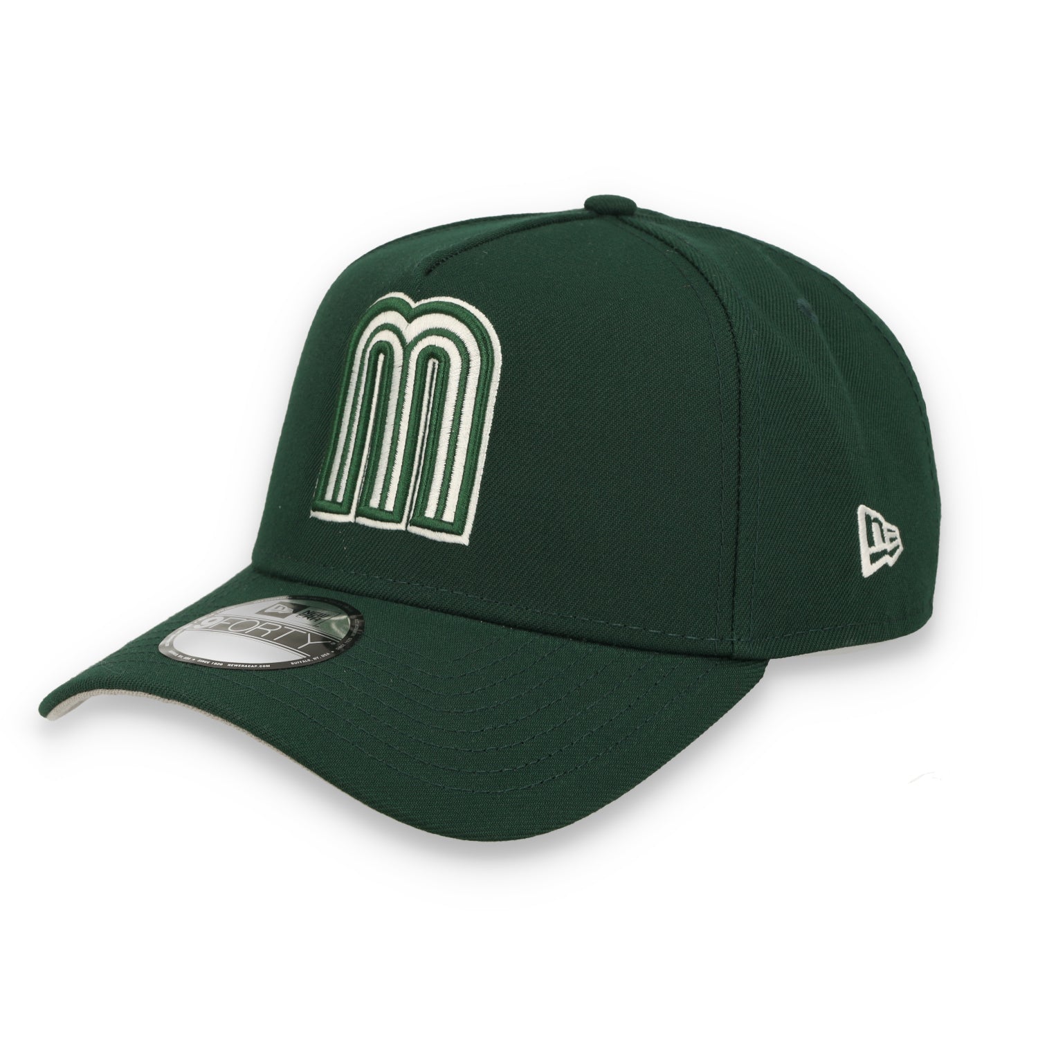 New Era Mexico WBC 9FORTY A-Frame Snapback Hat-Dark Green