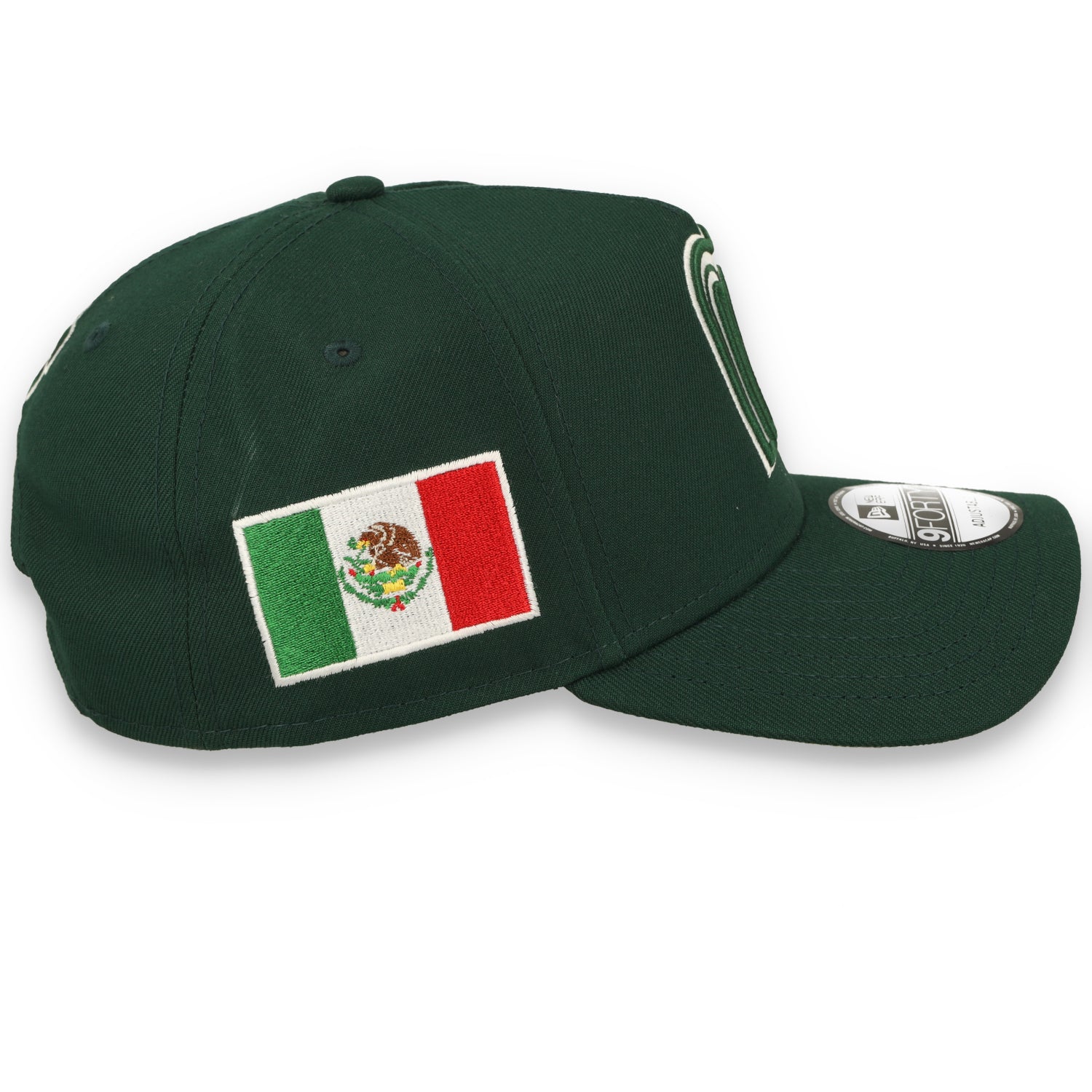 New Era Mexico WBC 9FORTY A-Frame Snapback Hat-Dark Green