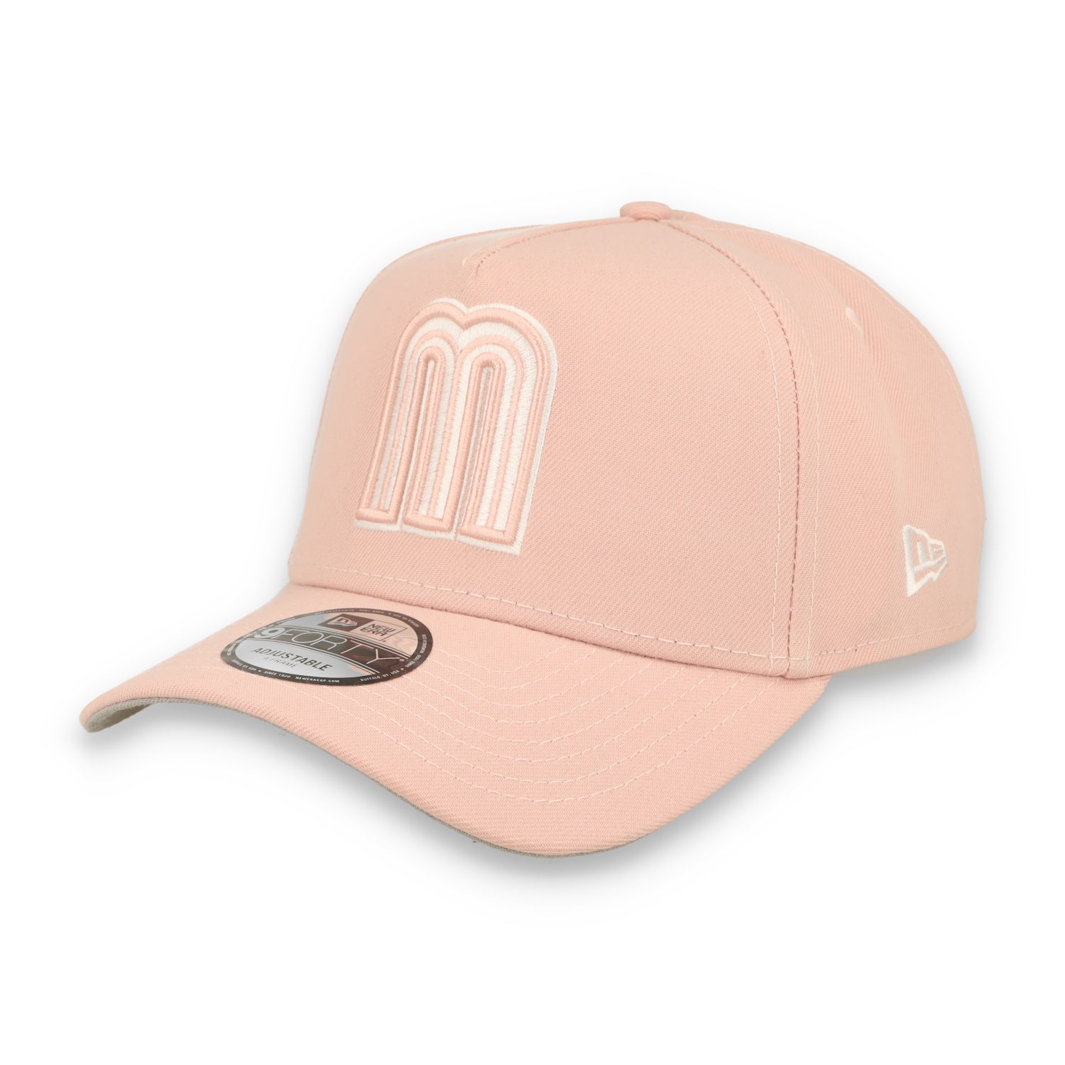 New Era Mexico WBC 9FORTY A-Frame Snapback Hat-Pink