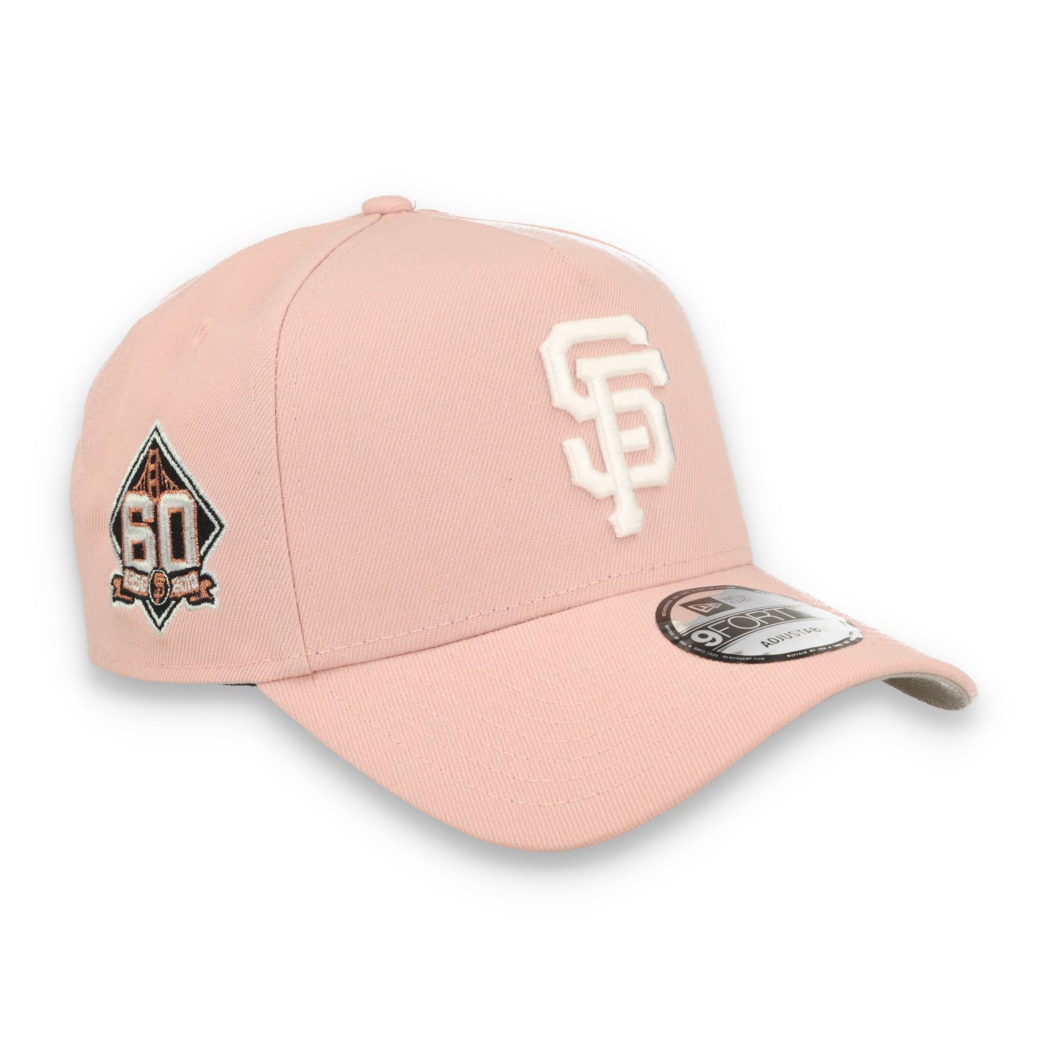 New Era San Francisco Giants 60th Anniversary 9FORTY A-Frame Snapback Hat-Pink Rouge