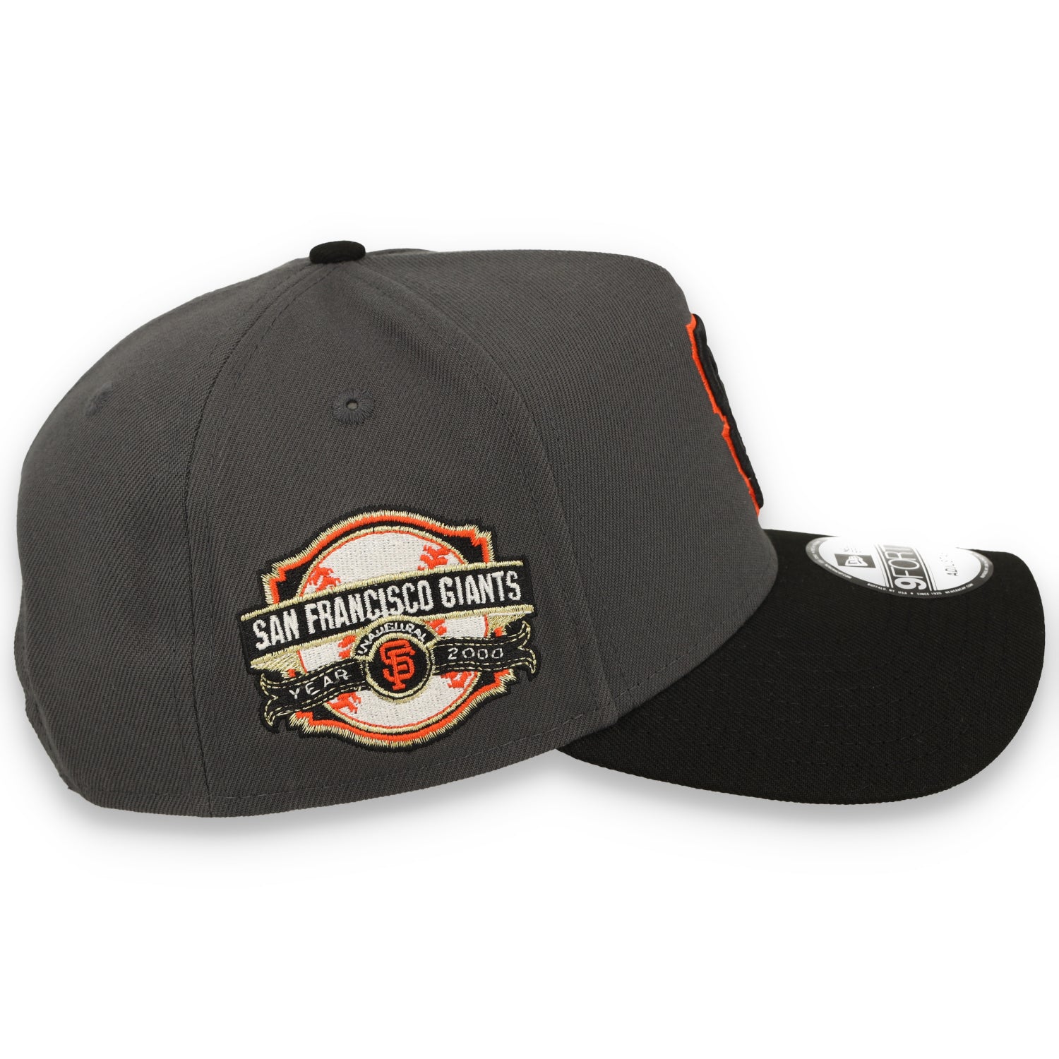 New Era San Francisco Giants 9FORTY A-Frame Snapback Hat-Dark Graphite