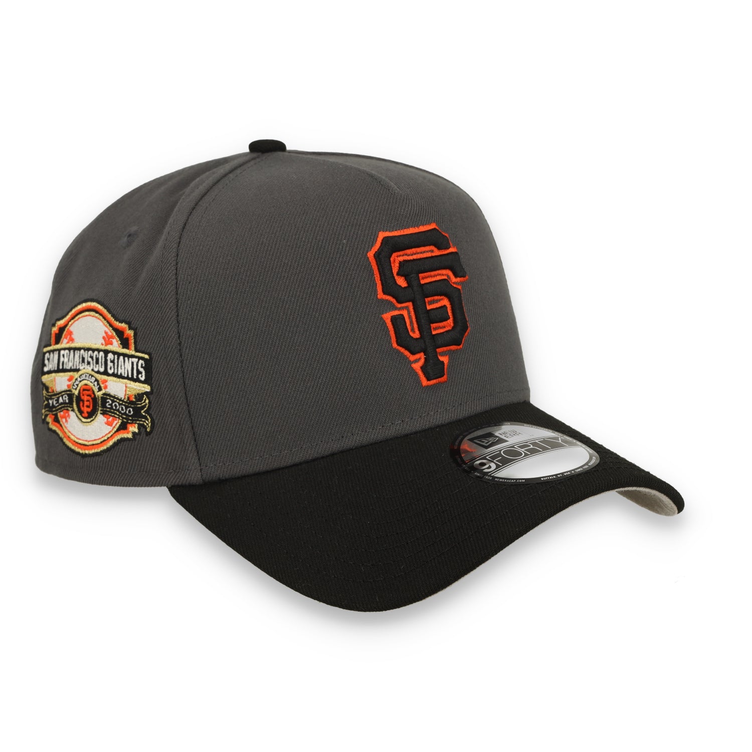 New Era San Francisco Giants 9FORTY A-Frame Snapback Hat-Dark Graphite