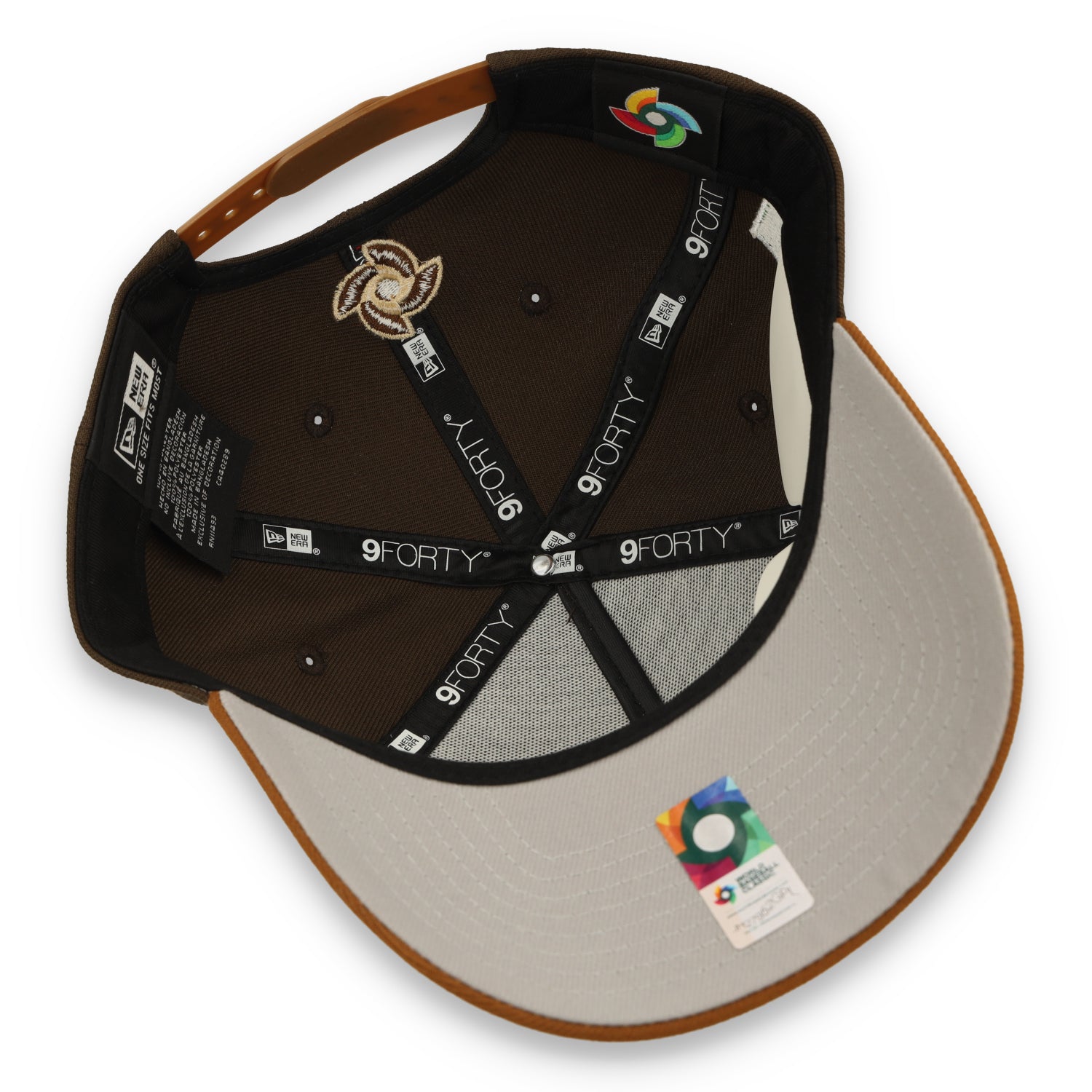 New Era Mexico WBC 9FORTY A-Frame Snapback Hat-Walnut brown