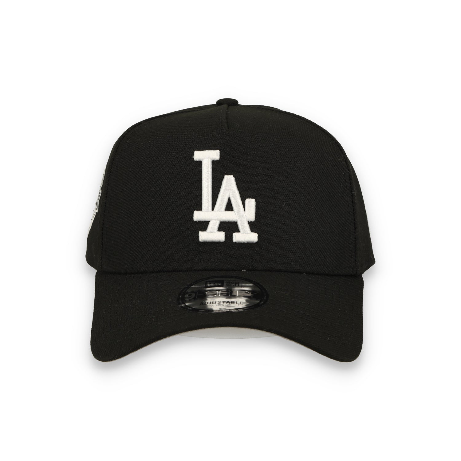 New Era Los Angeles Dodgers 2025 WS Champs 9FORTY A-Frame Snapback Hat-Black/White