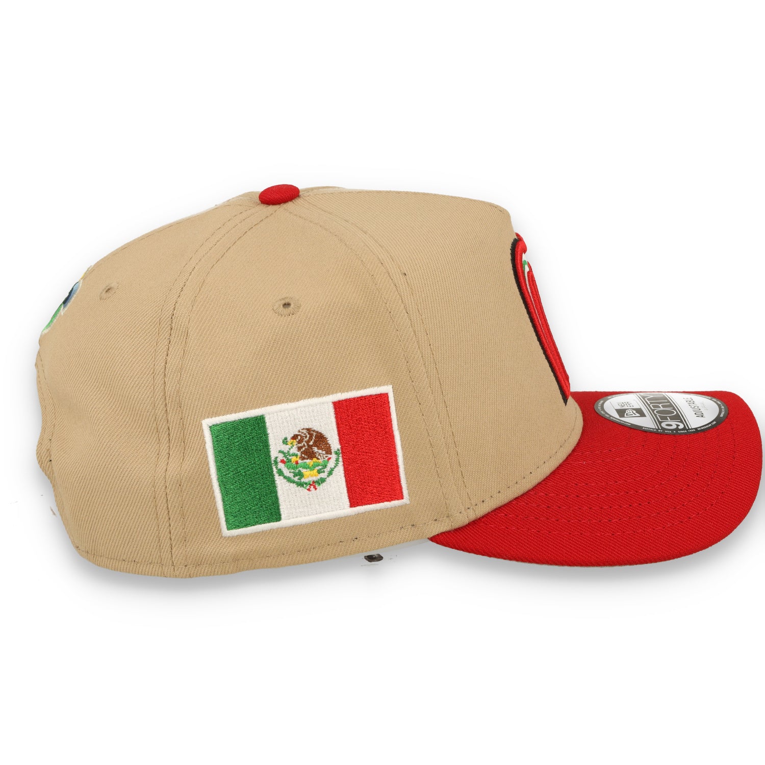 New Era Mexico WBC 9FORTY A-Frame Snapback Hat-Khaki