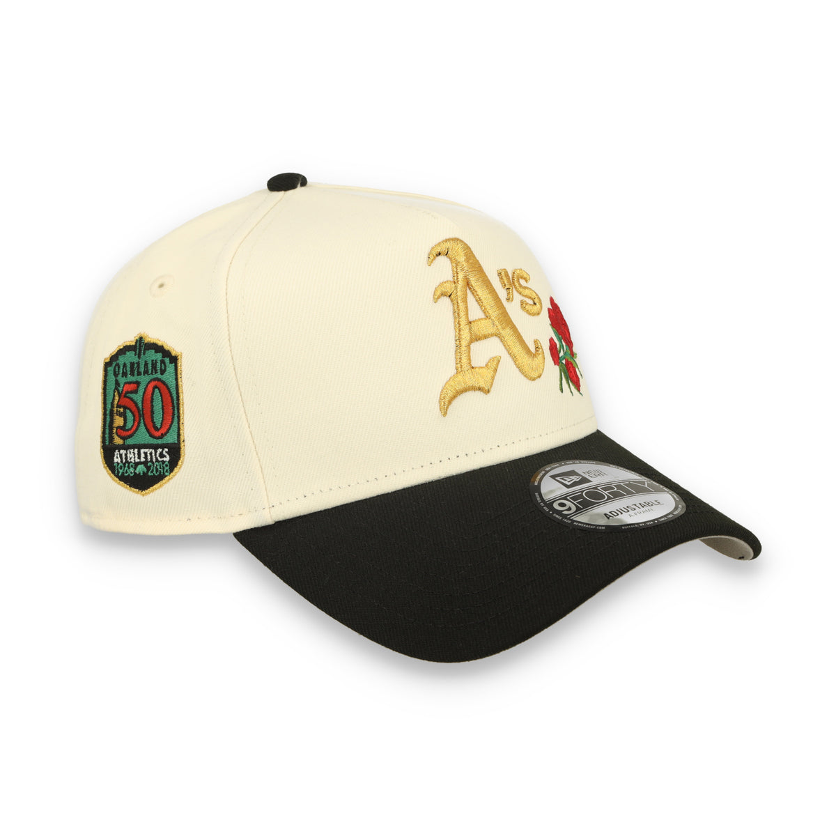 New Era Oakland Athletics "50 years Anniversary" Side Patch - A Frame 9forty Adjustable Hat