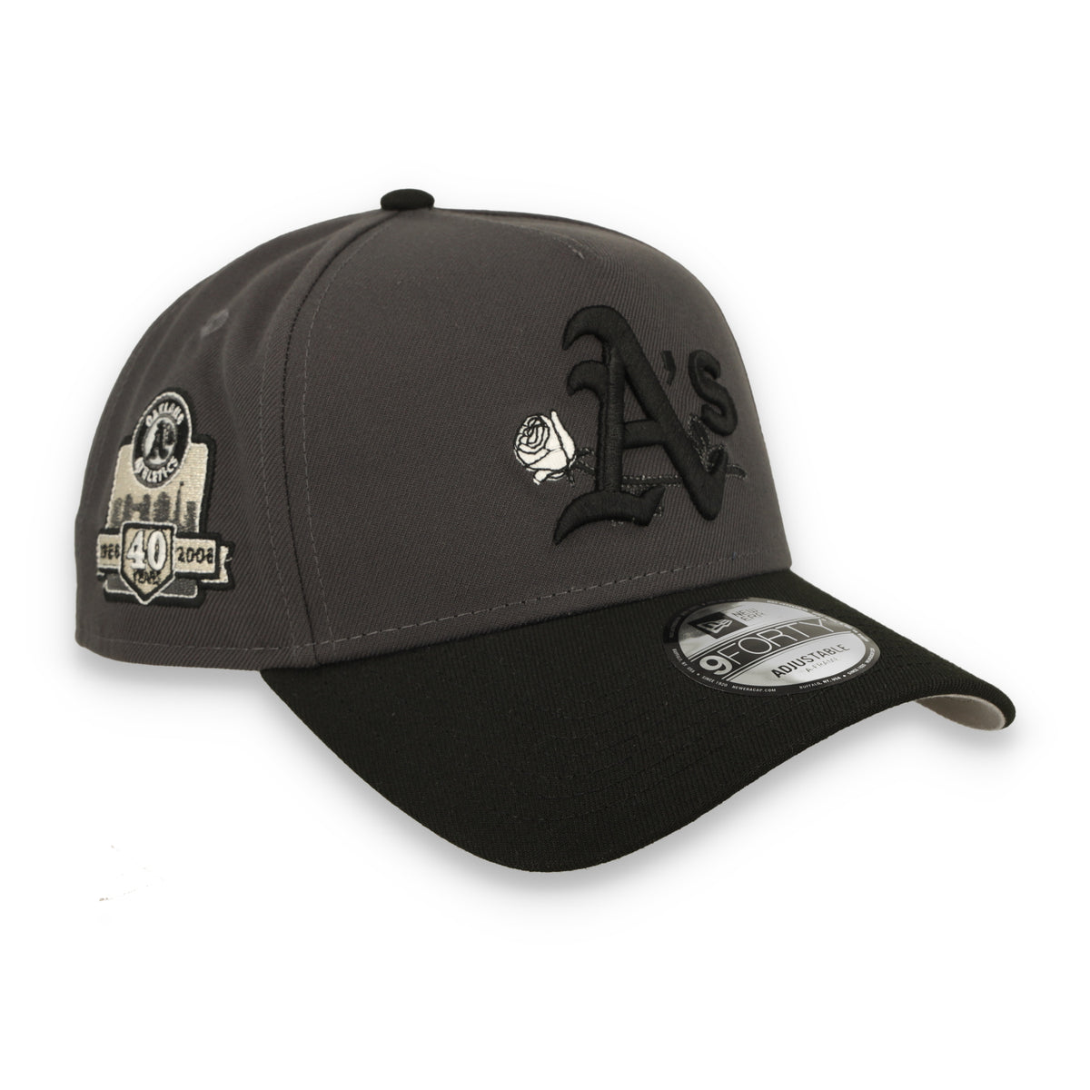 New Era Oakland Athletics "40 years Anniversary" Side Patch - A Frame 9forty Adjustable Hat