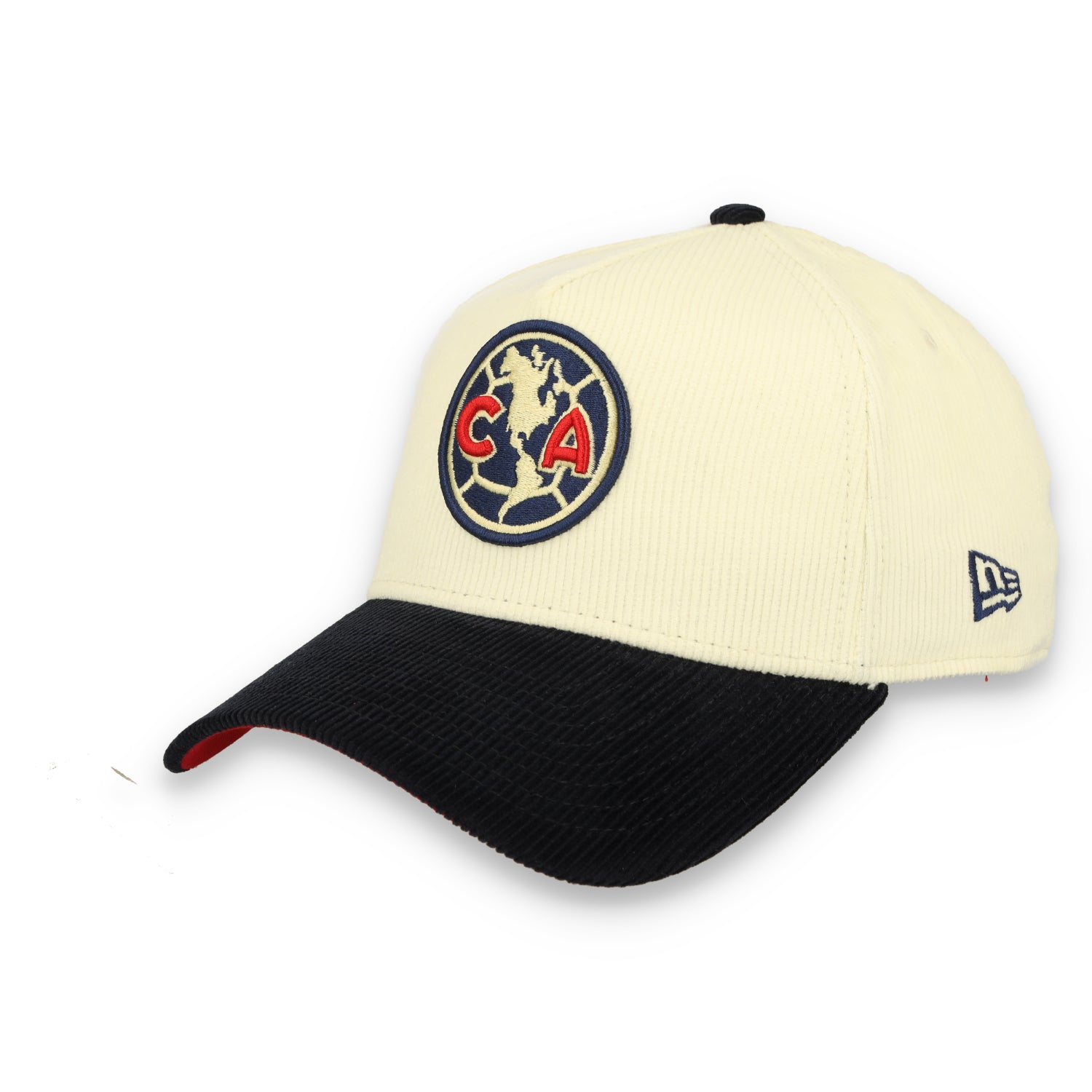 New Era Club America Corduroy 9Forty Adjustable Hat-Chrome/Navy
