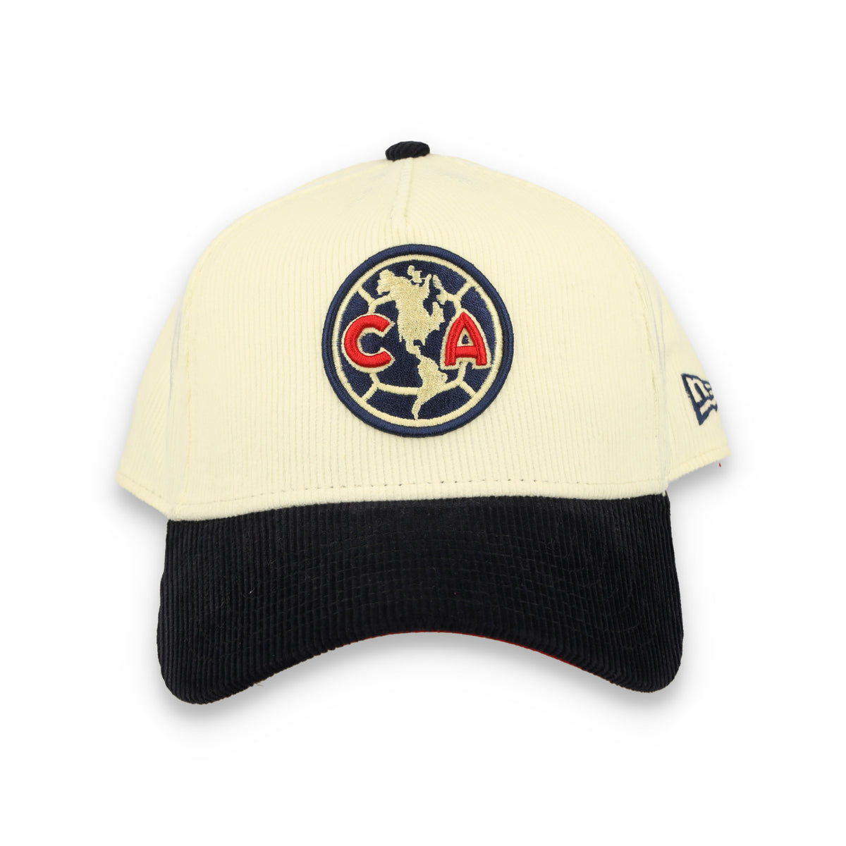 New Era Club America Corduroy 9Forty Adjustable Hat-Chrome/Navy